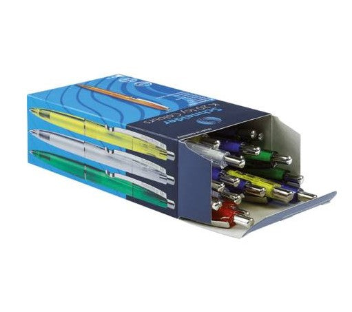 Schneider Schreibgeräte K20 Icy Kugelschreiber – 20er Pack, Blau, Spitze 0,5 mm, nachfüllbar, dokumentenecht