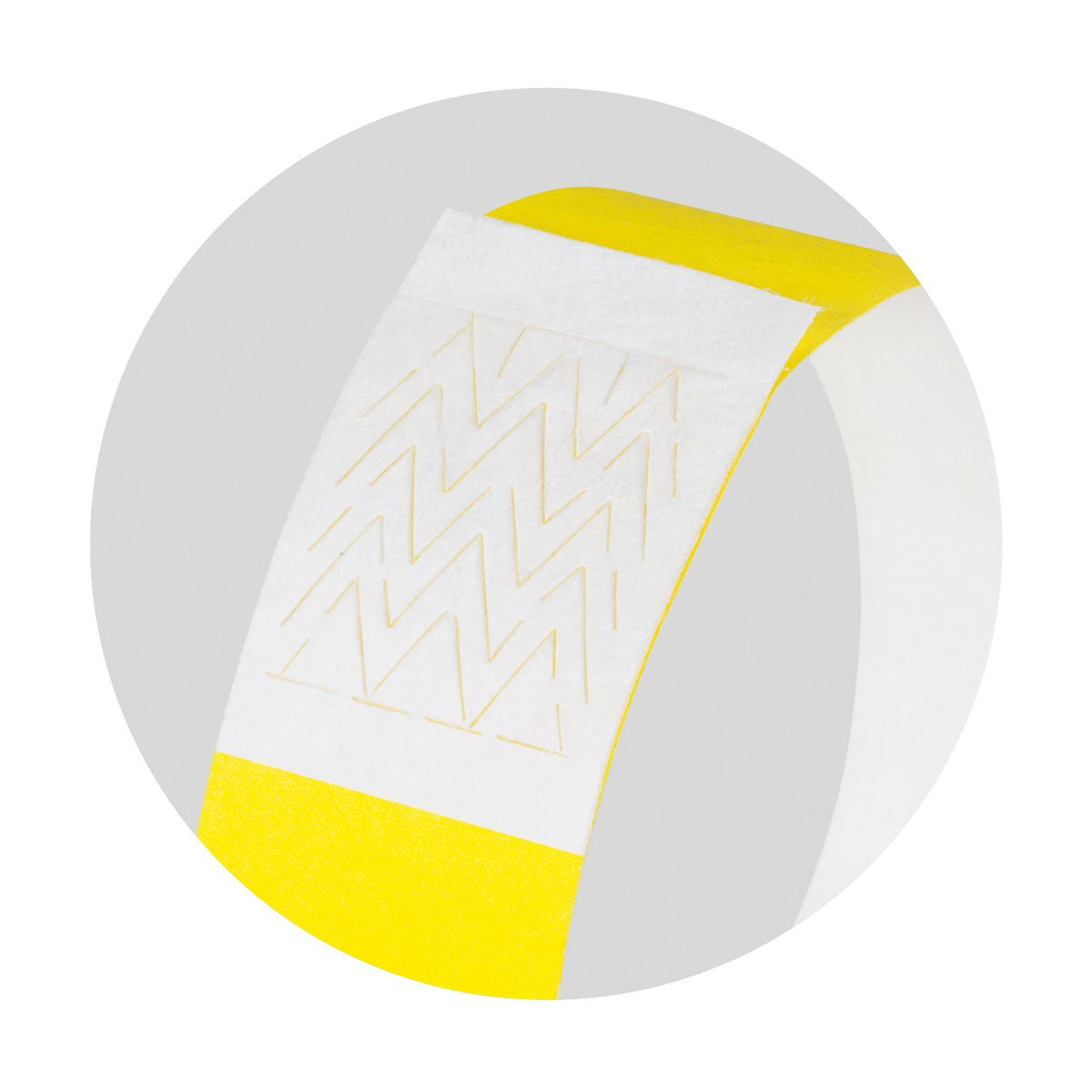 Sigel Eventband – 25 × 255 mm, Neongelb, Kunststoff, fortlaufend nummeriert – 120 Stk