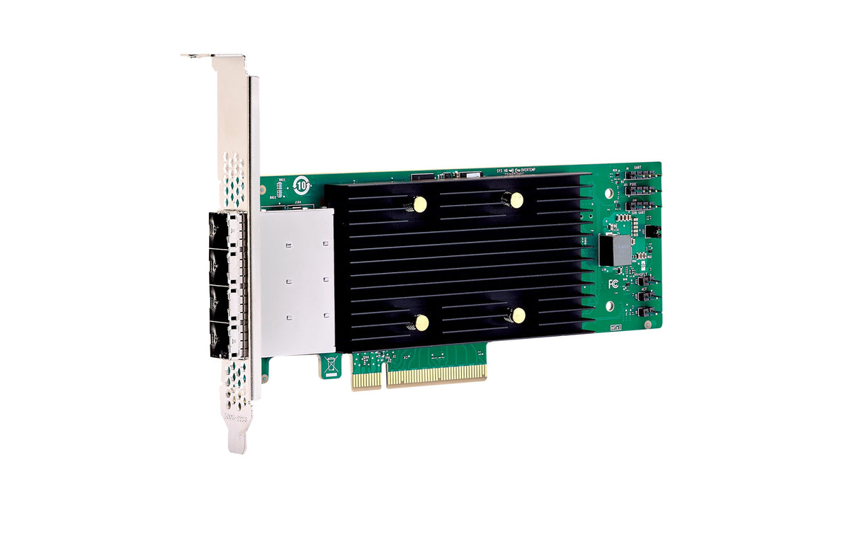 Broadcom eHBA 9600-16e Controller/Expander-Karte, PCIe 4.0 x8, 4× Mini-SAS HD (SFF-8674) – 1 Stk.