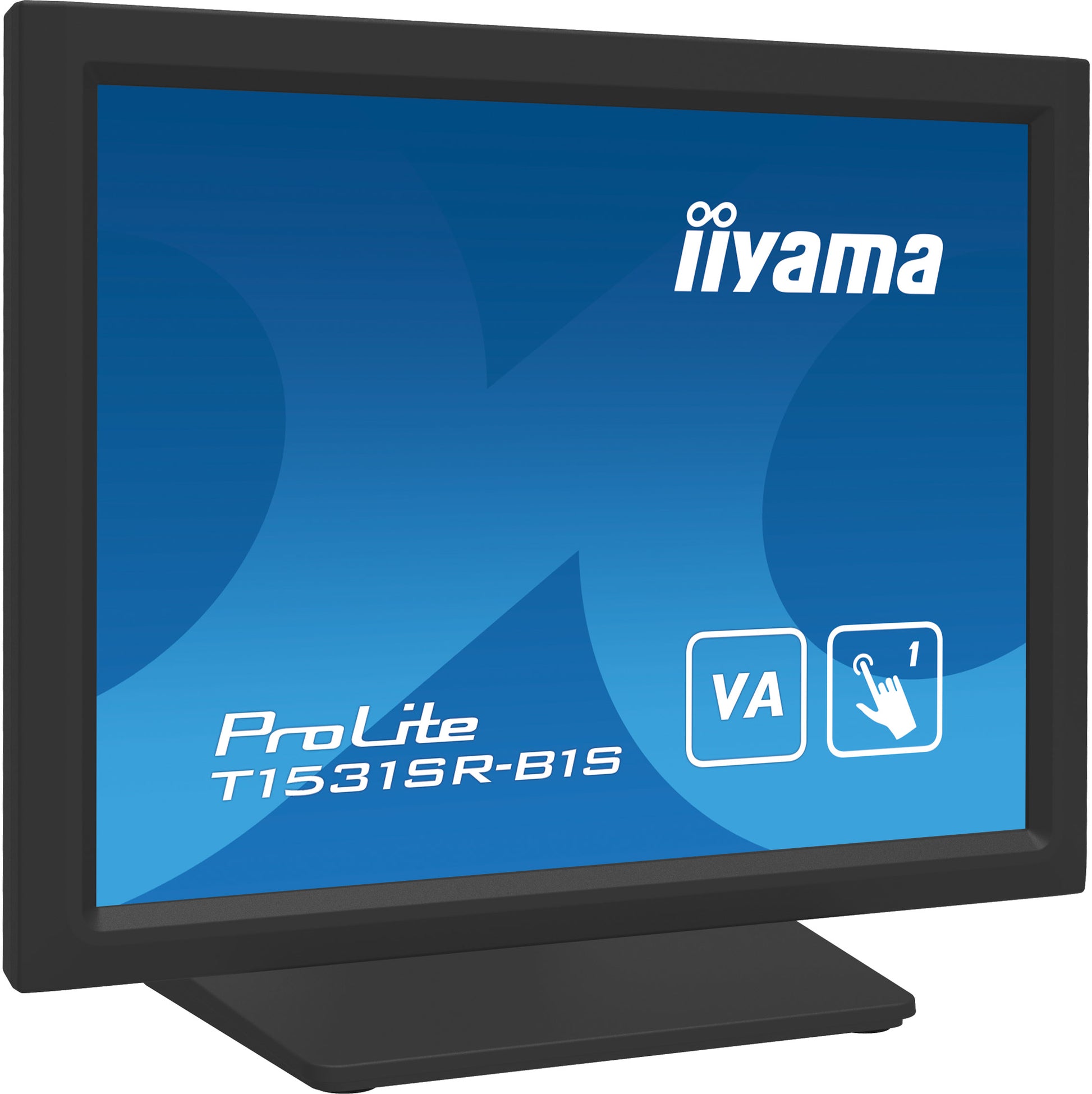 iiyama T1531SR-B1S – Monitor, 15", VA, Touch, 60 Hz, 280 cd/m², Lautsprecher, VESA 100 × 100, Schwarz