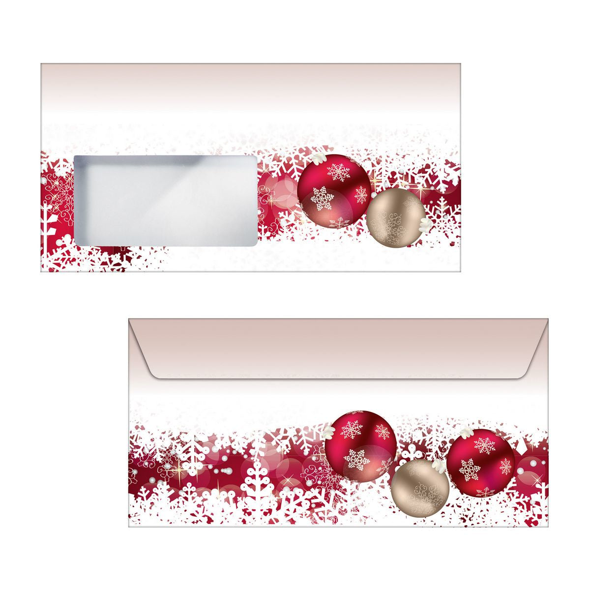 Sigel Weihnachts-Couvert C5/6, Frozen, mehrfarbig, Nassklebung, 90 g/m², mit Innendruck – 50 Stk.