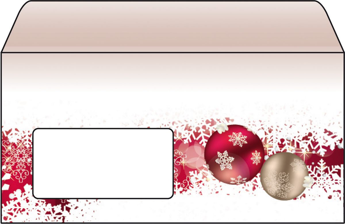 Sigel Weihnachts-Couvert C5/6, Frozen, mehrfarbig, Nassklebung, 90 g/m², mit Innendruck – 50 Stk.