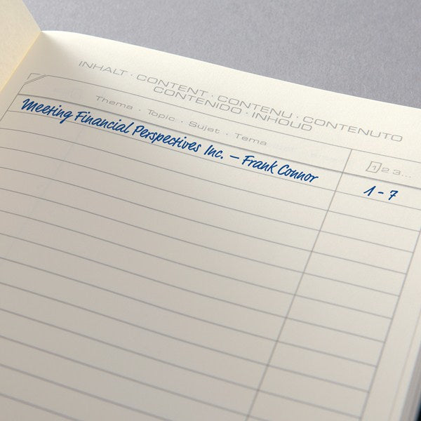 Sigel Notizbuch, A5, kariert 5 mm, Fadenheftung, 194 Seiten, 80 g/m² – schwarz