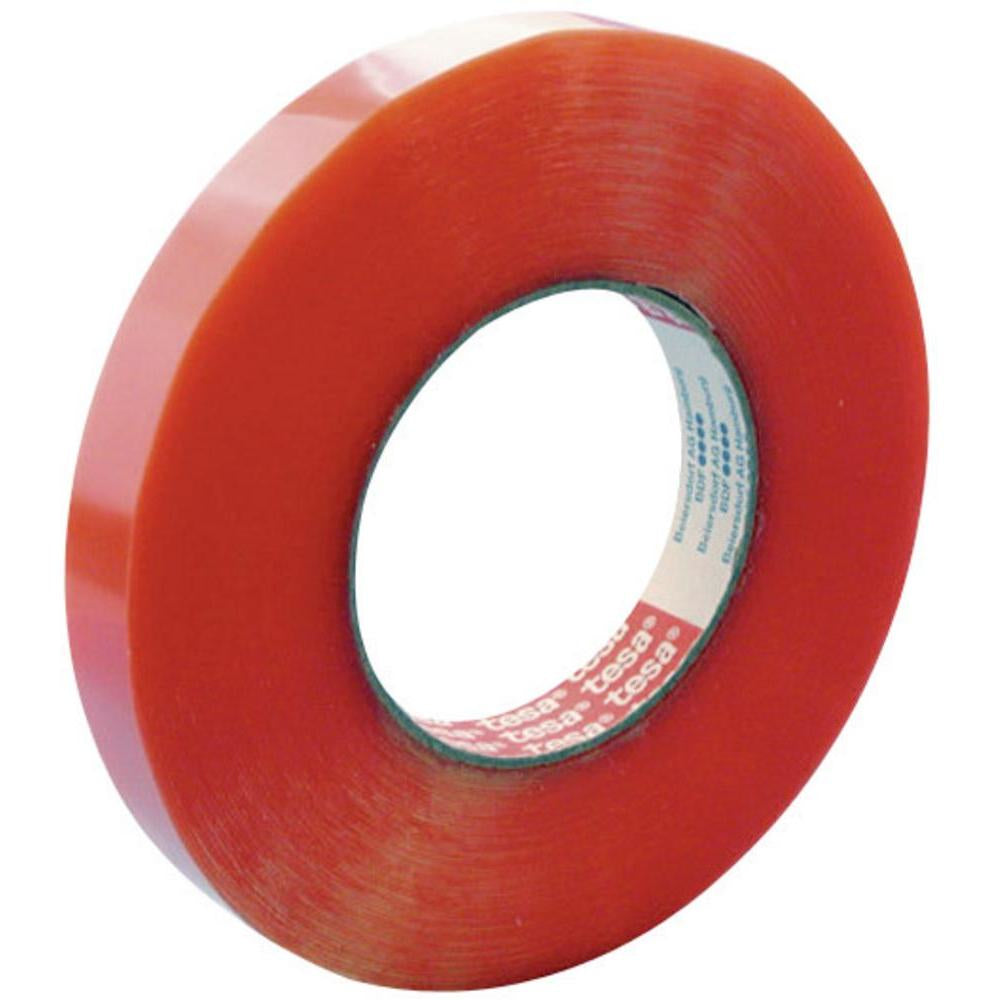 tesa Doppelseitiges Klebeband – 38 mm × 50 m, rot