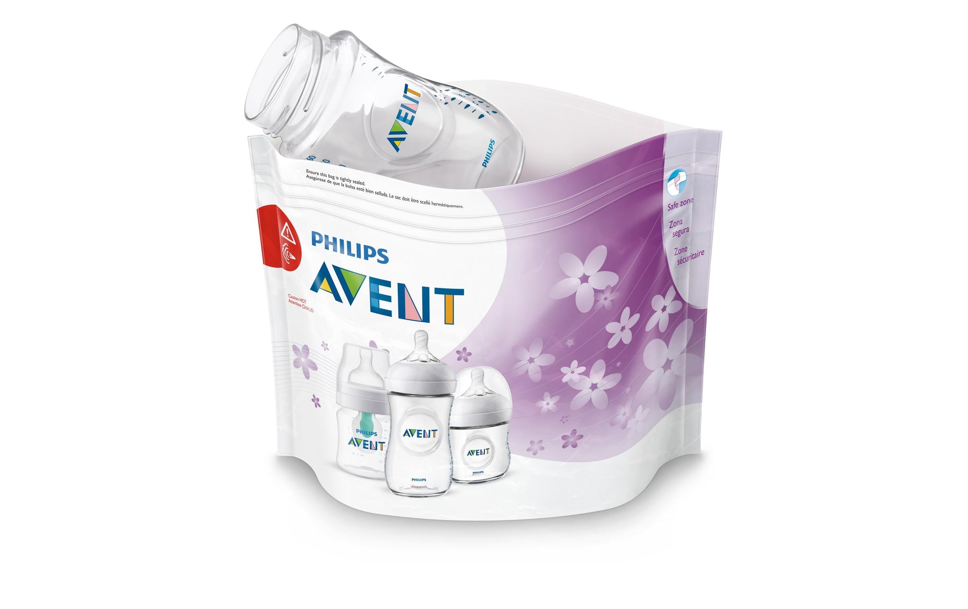 Philips AVENT Sterilisationsbeutel für Mikrowelle, 27,8 × 21,0 cm, PET