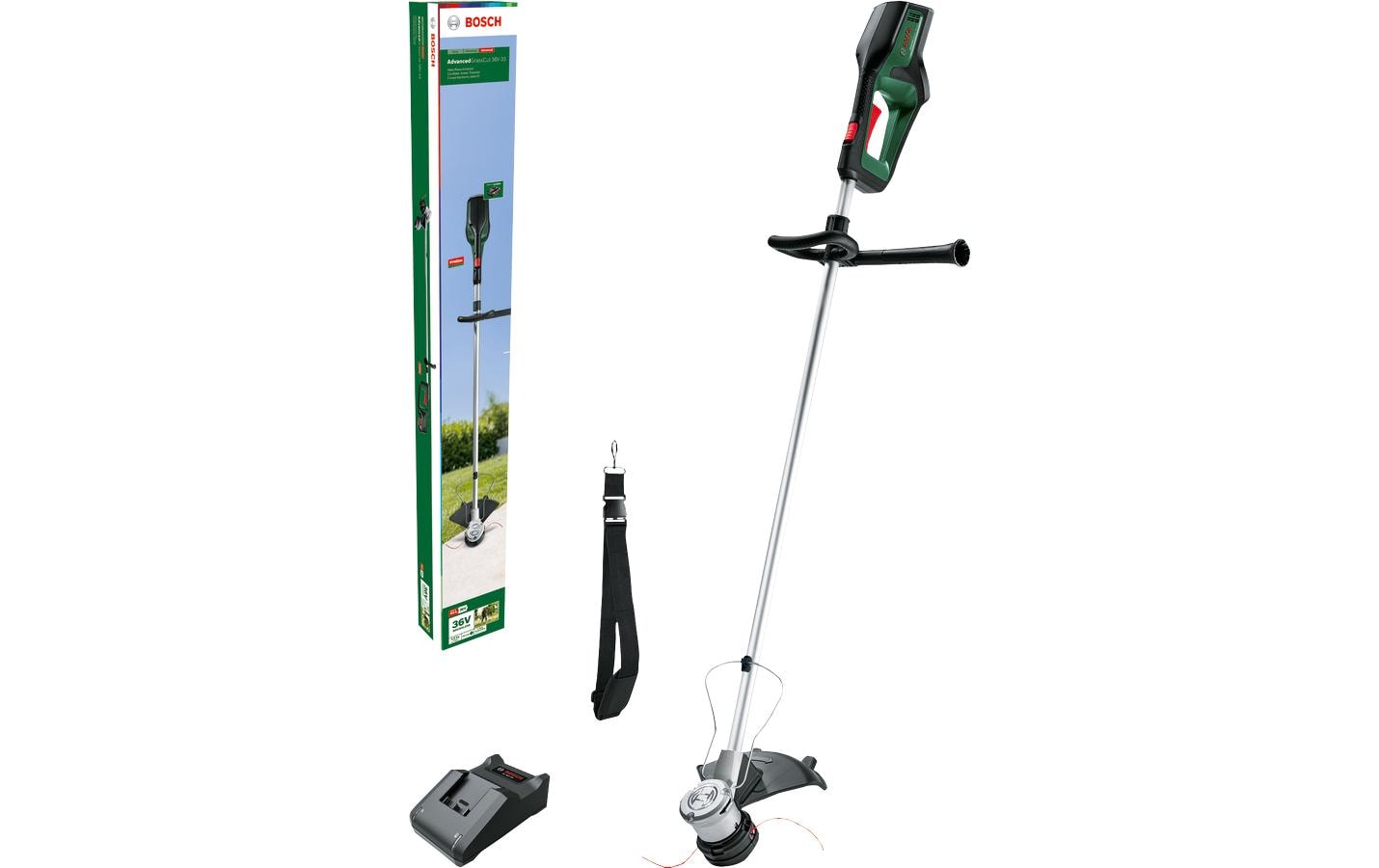 Bosch AdvancedGrassCut 36V-33 Akku-Rasentrimmer – 36 V – Schnittbreite 330 mm – 1×2,0 Ah & Ladegerät