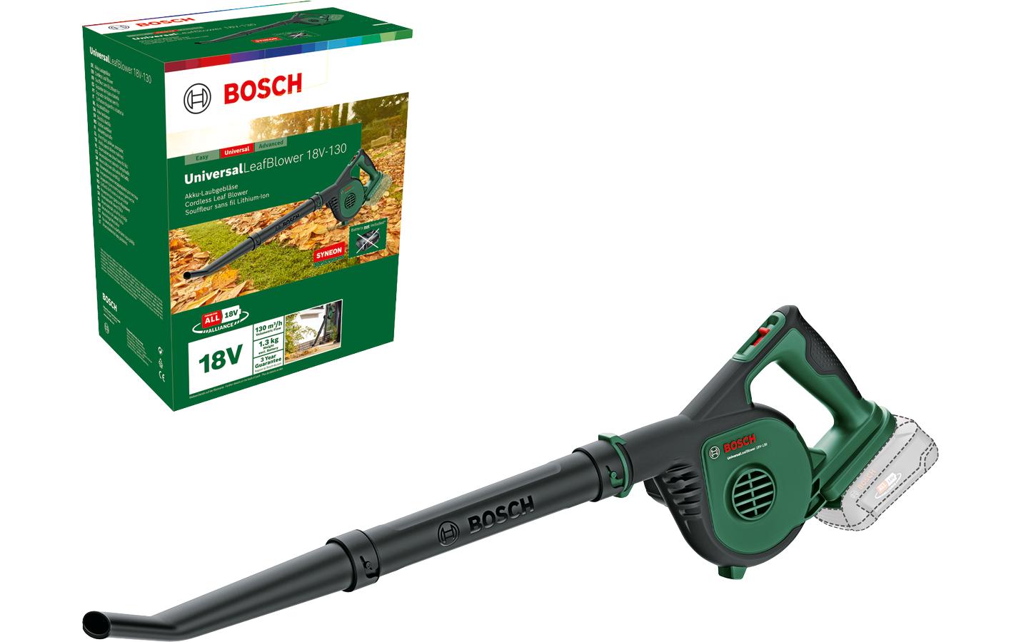 Bosch UniversalLeafBlower Laubbläser – 18 V – Luftstrom 245 km/h – Solo – POWER FOR ALL