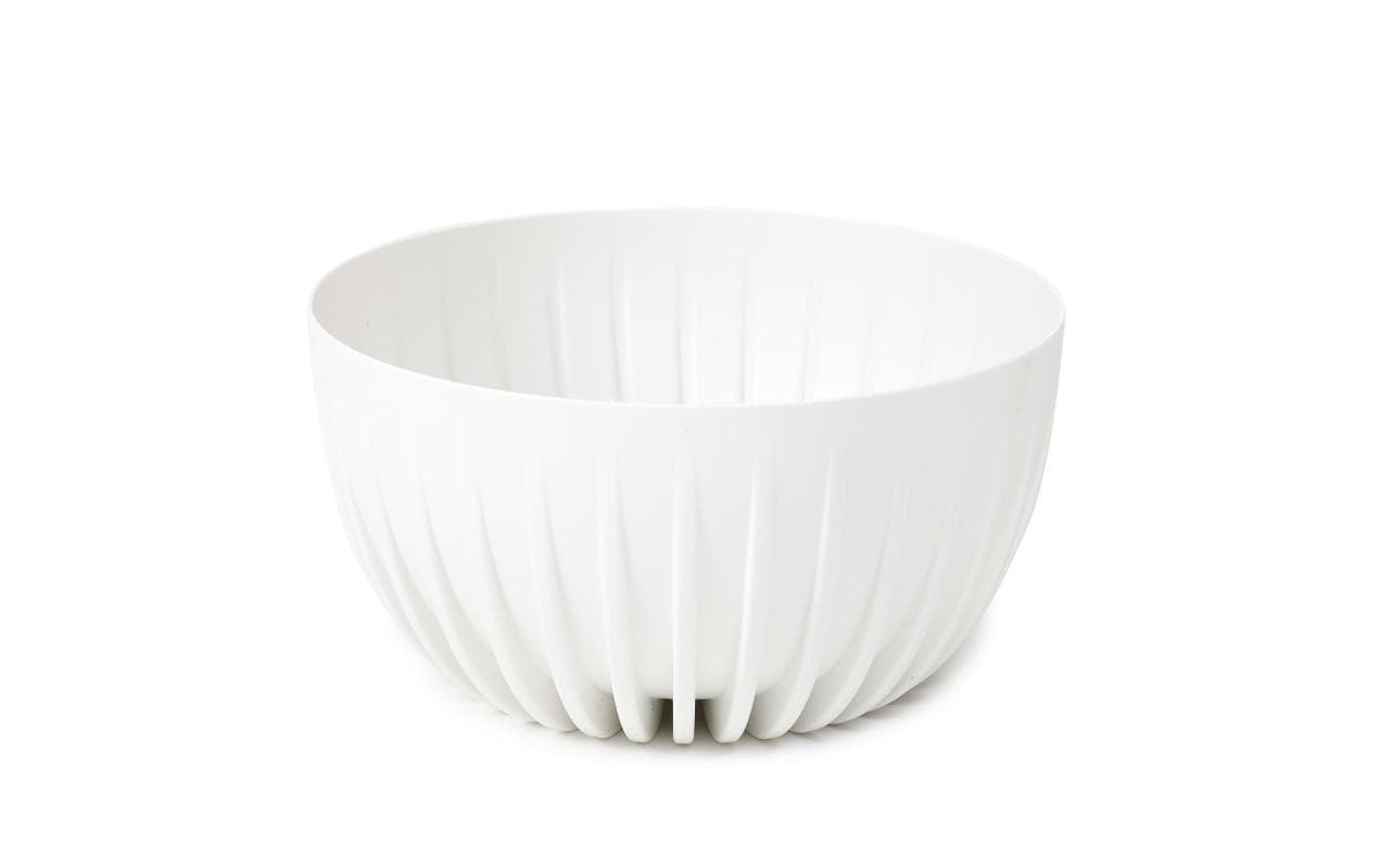 Neogard MIRA ECO Blumentopf – Ø 30 × 15,6 cm – Recycling-Kunststoff, Weiss
