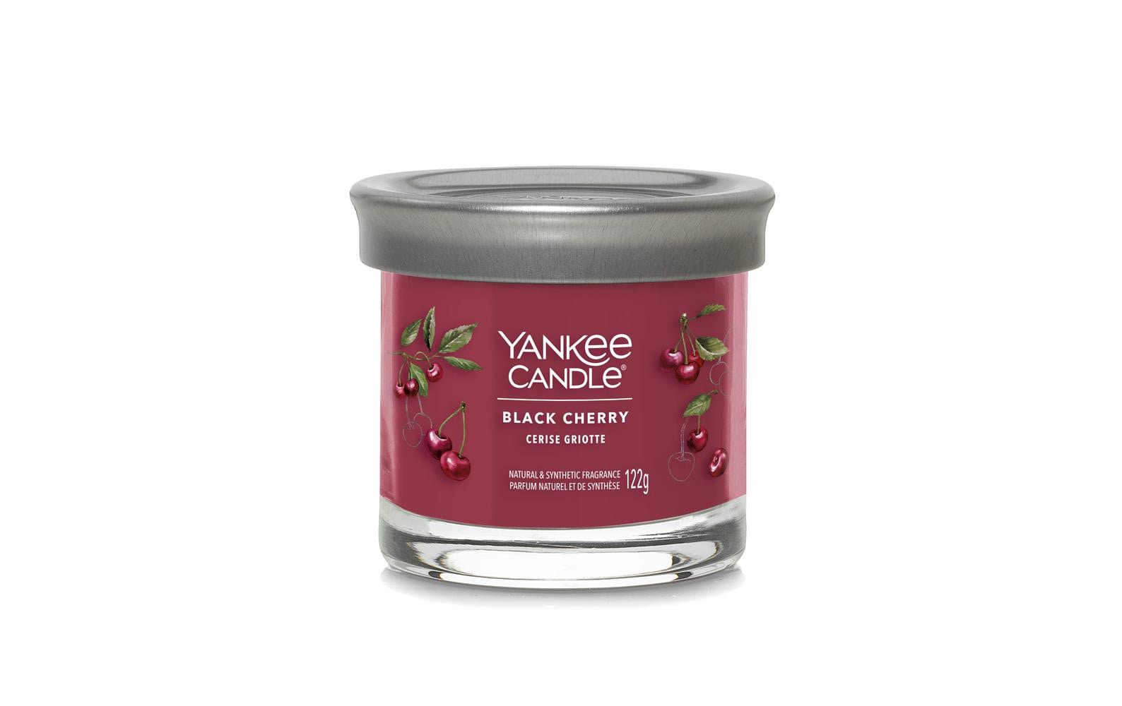 Yankee Candle Black Cherry – Duftkerze, Small Jar, 30 h