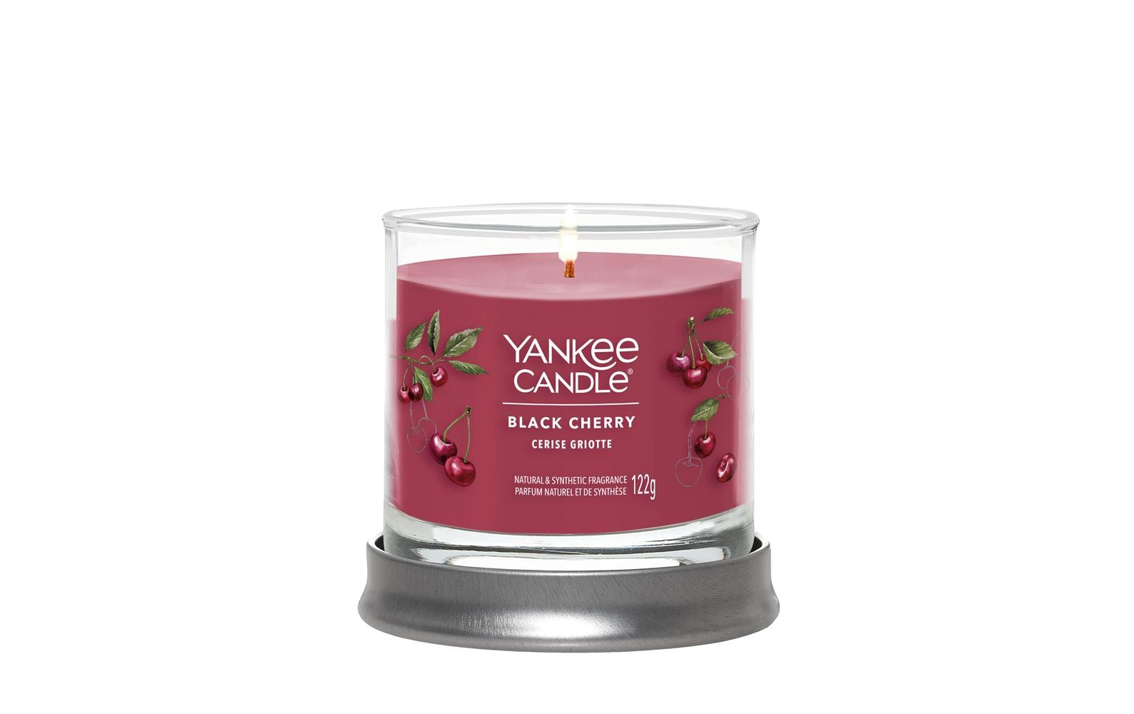 Yankee Candle Black Cherry – Duftkerze, Small Jar, 30 h