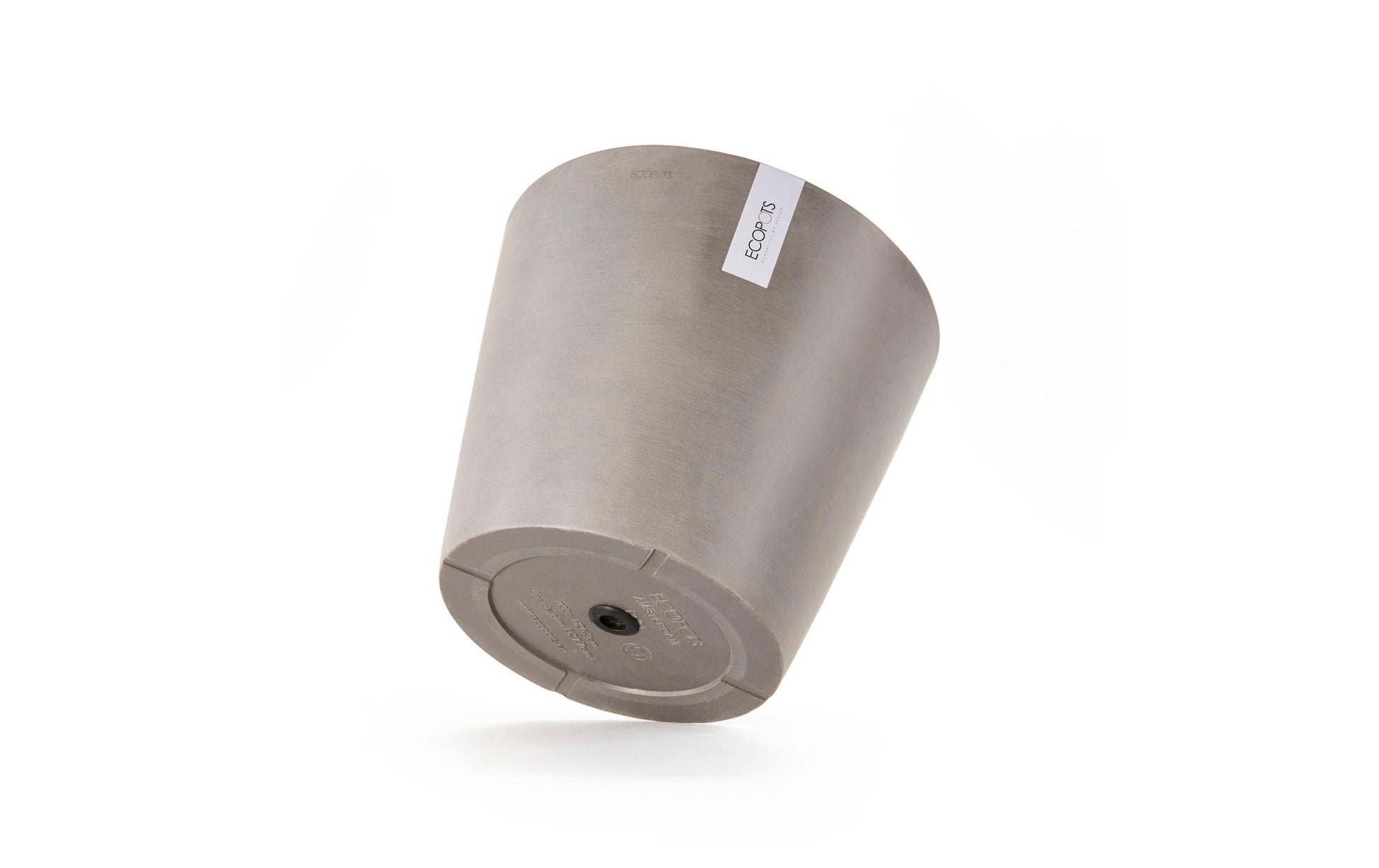 Ecopots Pflanzentopf – Ø 40 × 35 cm – Recycling-Kunststoff, Taupe