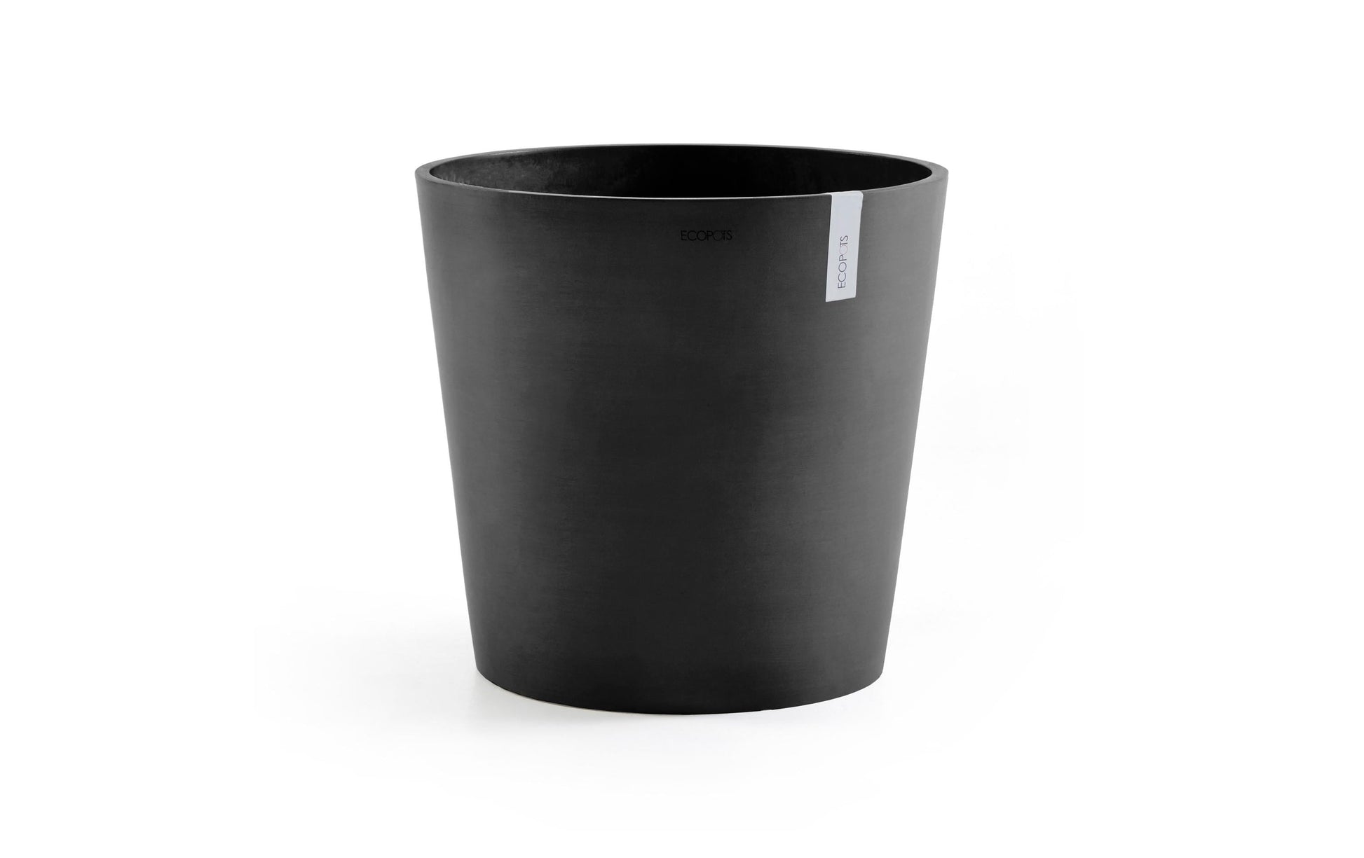 Ecopots Amsterdam Pflanzgefäss – Ø 50 × 43,8 cm – Kunststoff, dunkelgrau