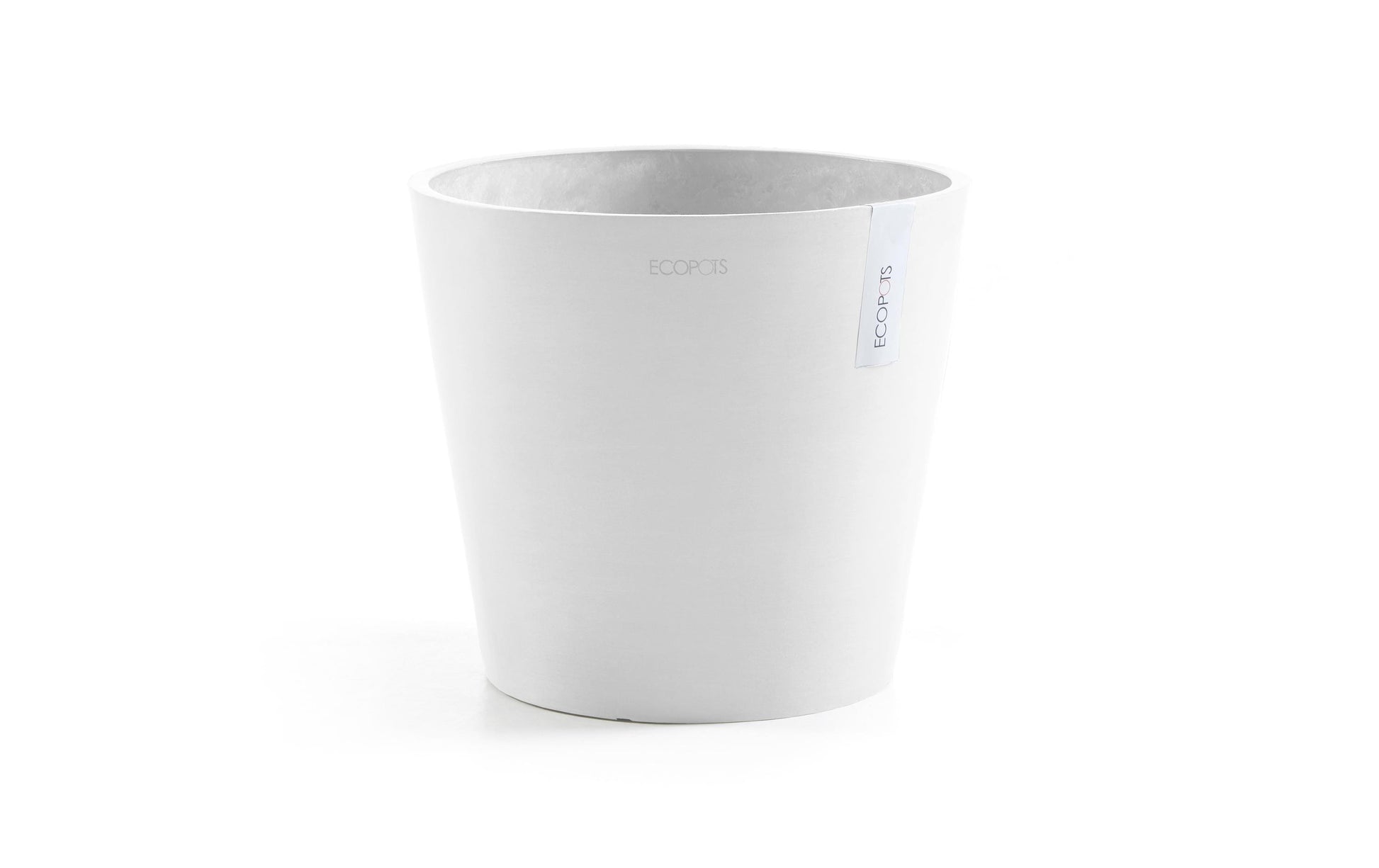 Ecopots Pflanzentopf – Ø 30 × 26,3 cm – Kunststoff, Weiss