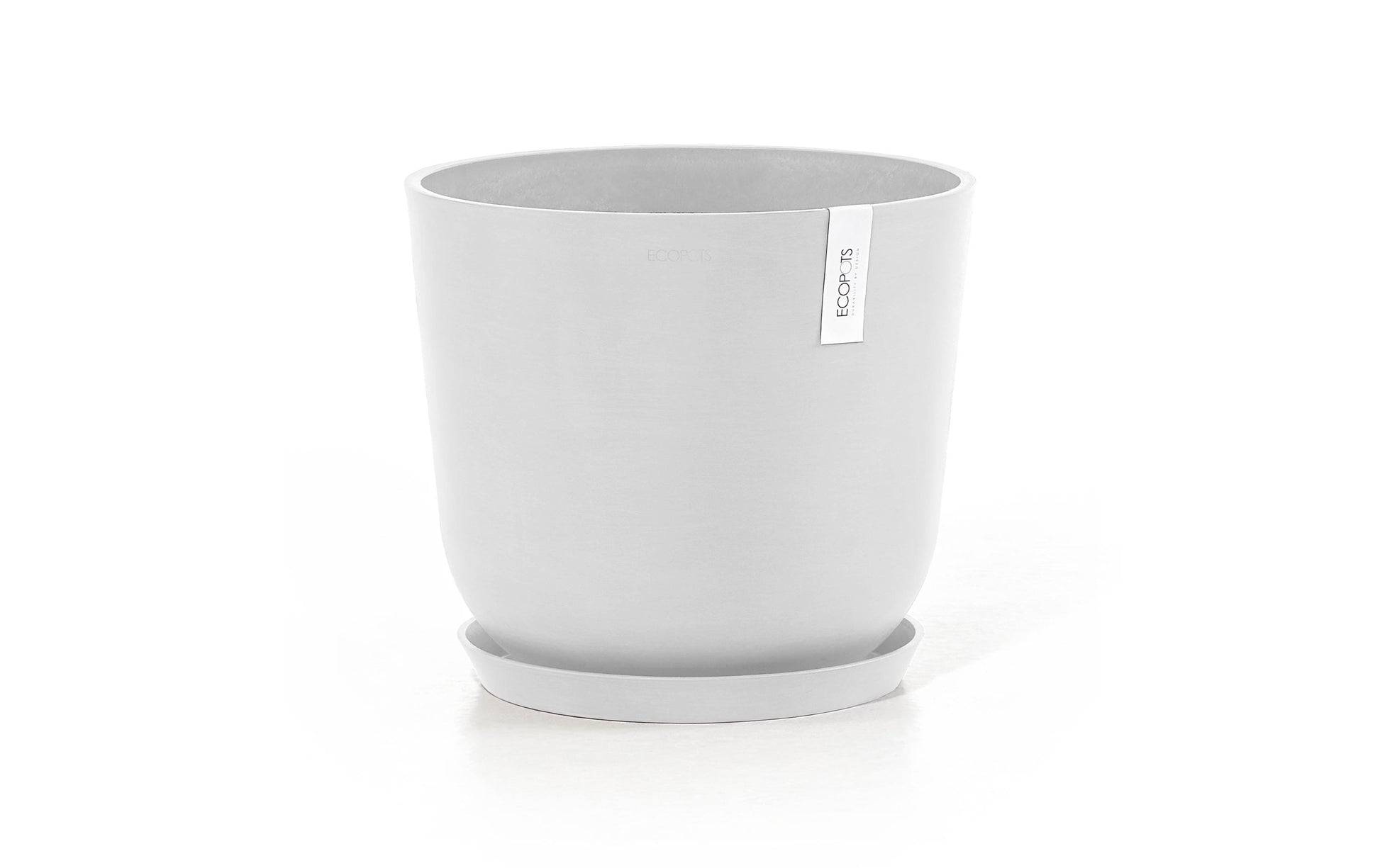 Ecopots Schale – Recycling-Kunststoff, Weiss – Ø 35 × 30,5 cm