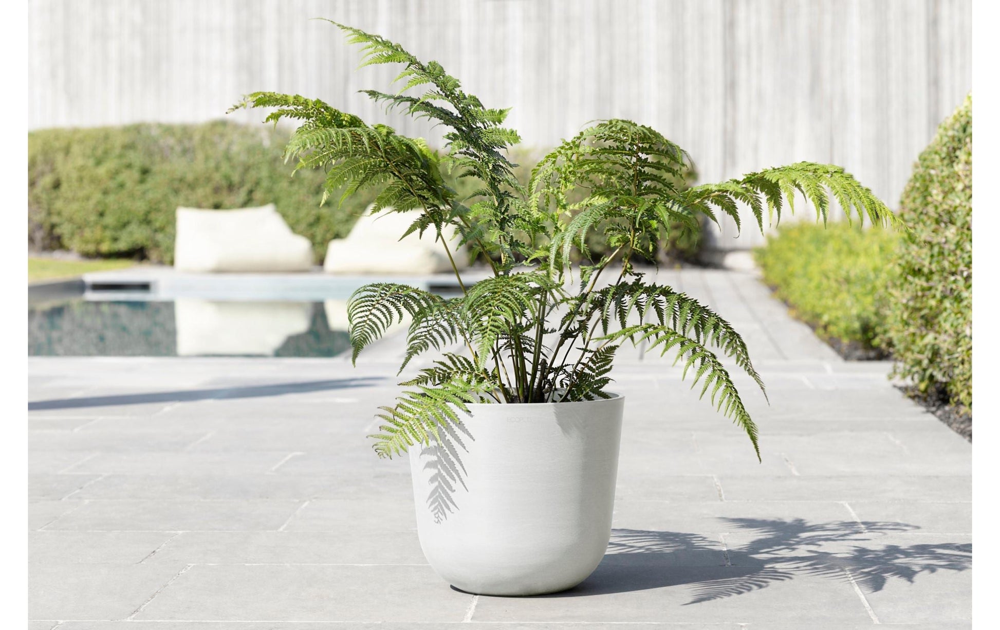 Ecopots Schale – Recycling-Kunststoff, Weiss – Ø 35 × 30,5 cm