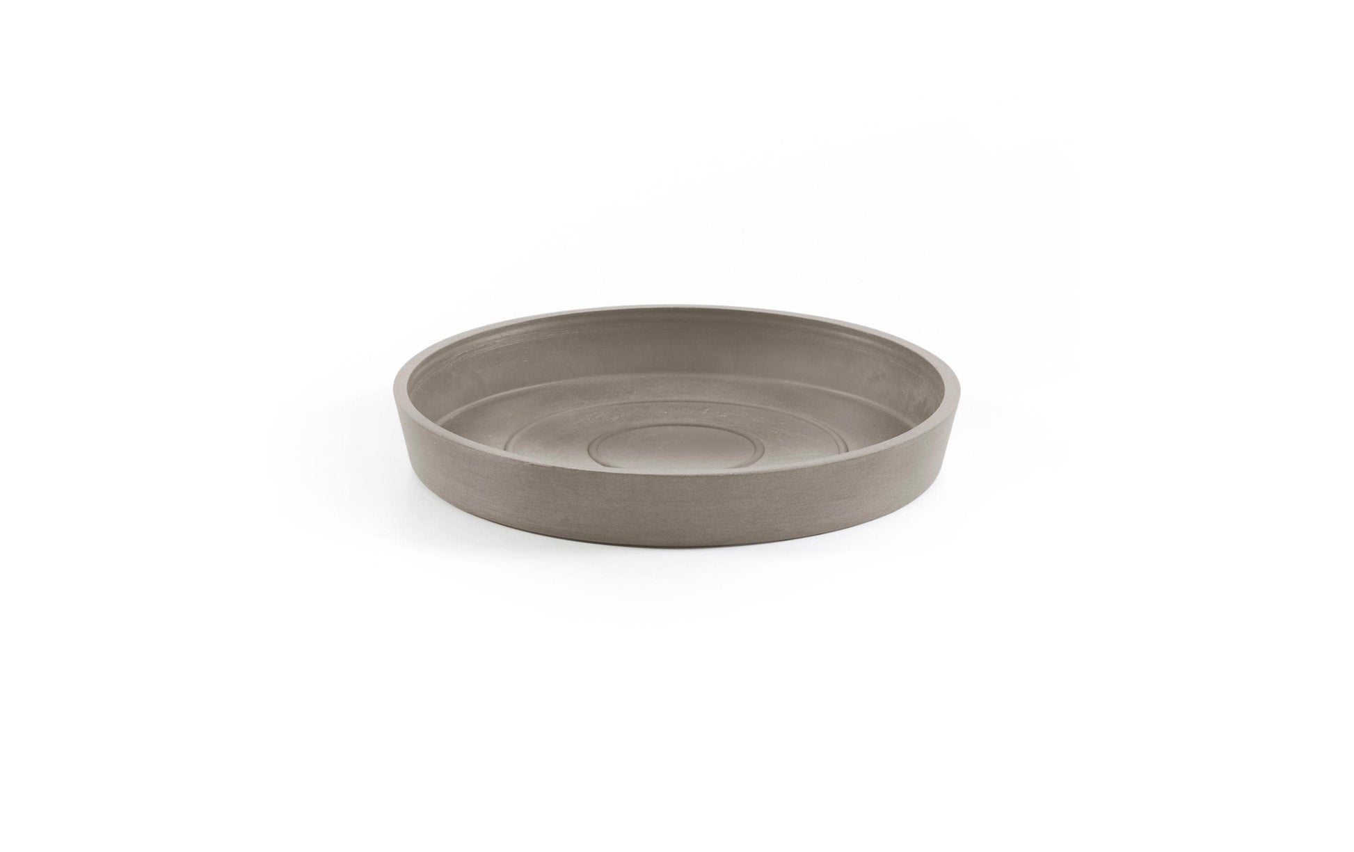 Ecopots Schale – Recycling-Kunststoff, taupe – Ø 21 × 2,5 cm