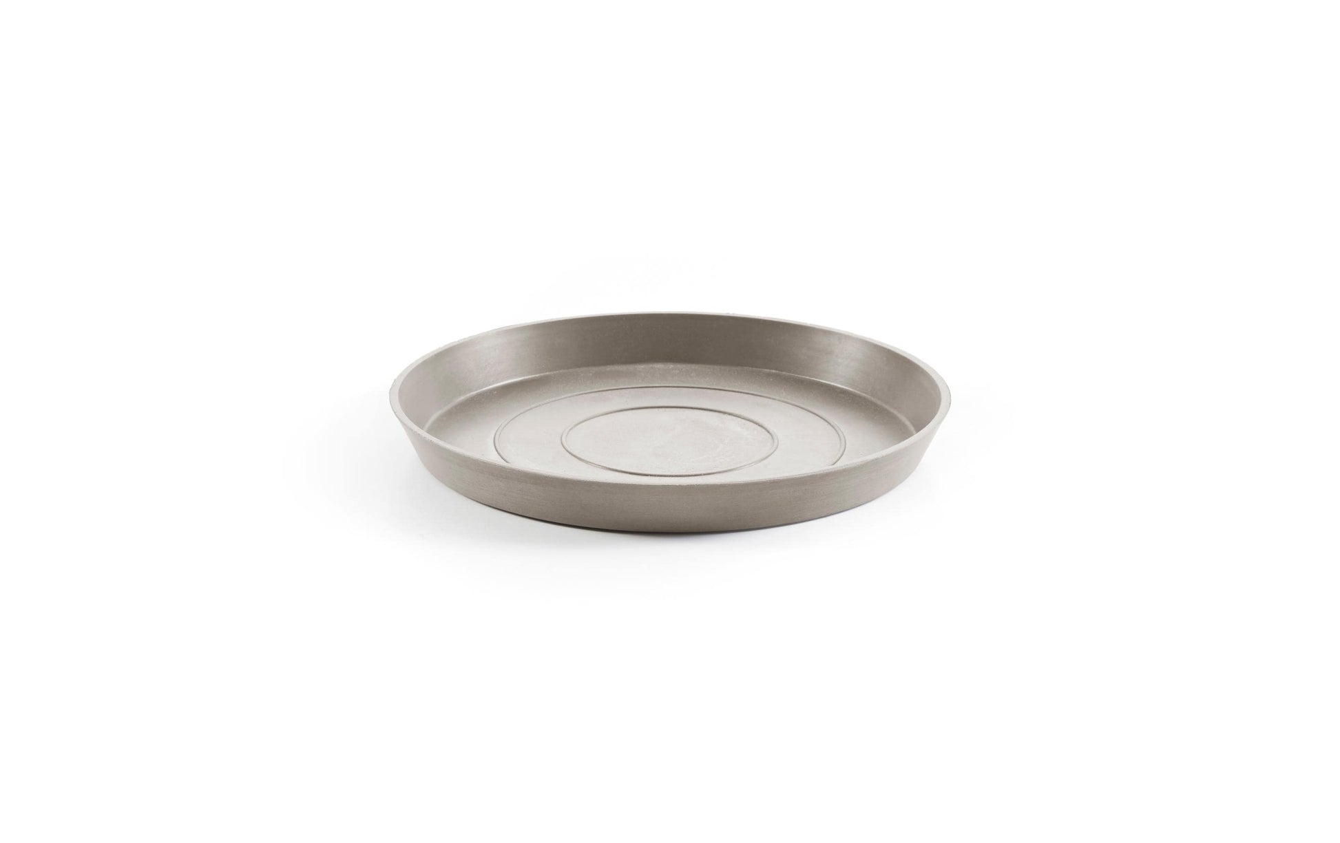 Ecopots Unterteller – Ø 37 × 3,5 cm – Recycling-Kunststoff, Taupe
