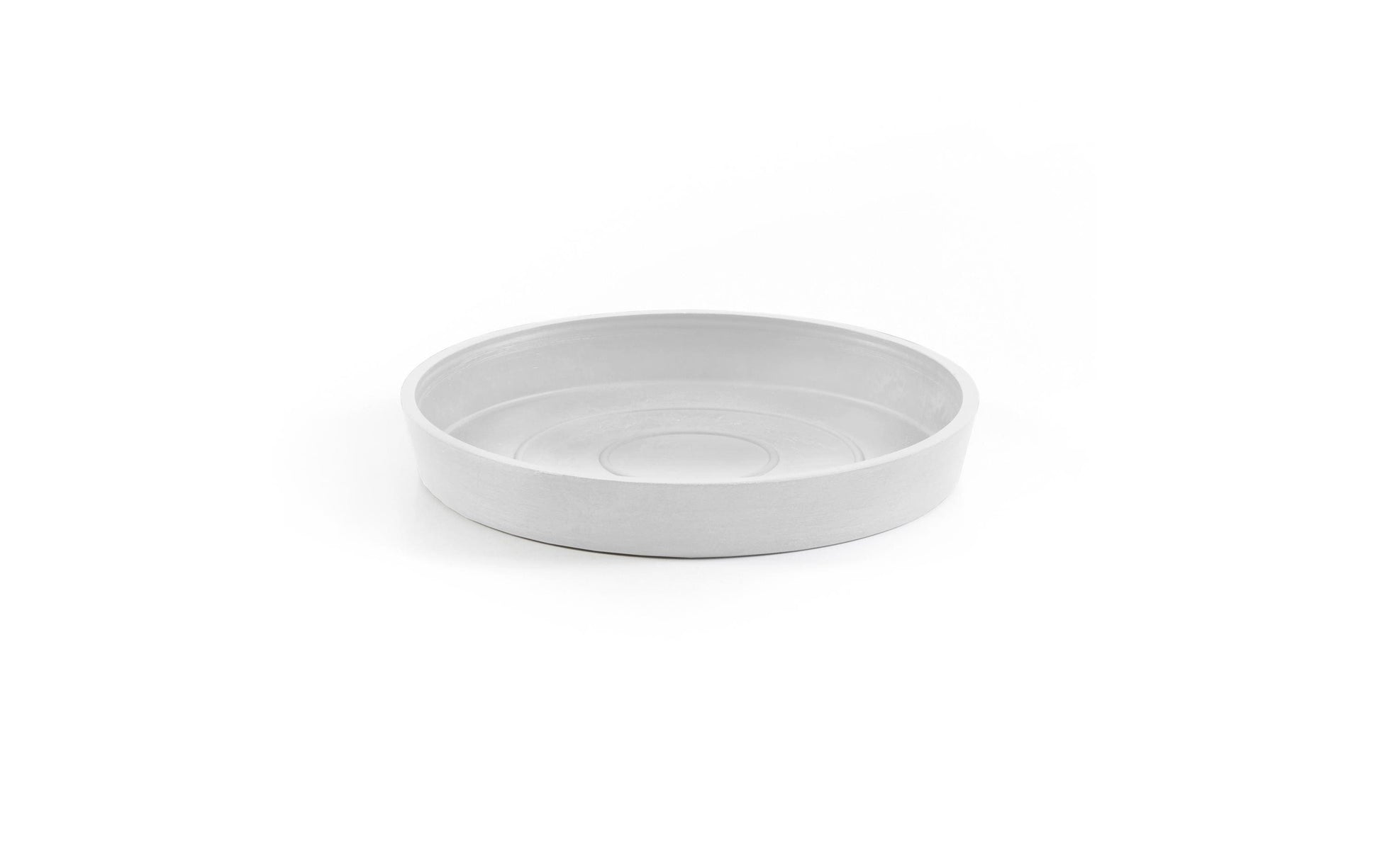 Ecopots Unterteller – Ø 20 × 2,5 cm – Recycling-Kunststoff, Weiss
