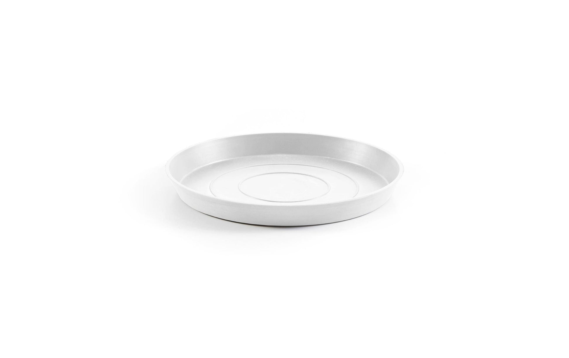 Ecopots Unterteller – Ø 28,7 × 3 cm – Recycling-Kunststoff, Weiss