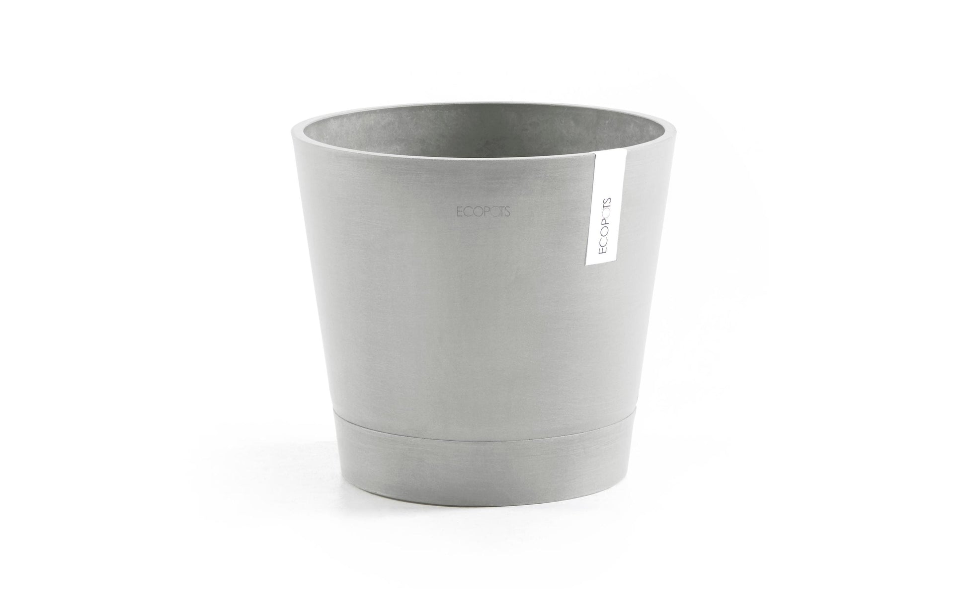 Ecopots Schale – Recycling-Kunststoff, Hellgrau – Ø 40 × 35 cm