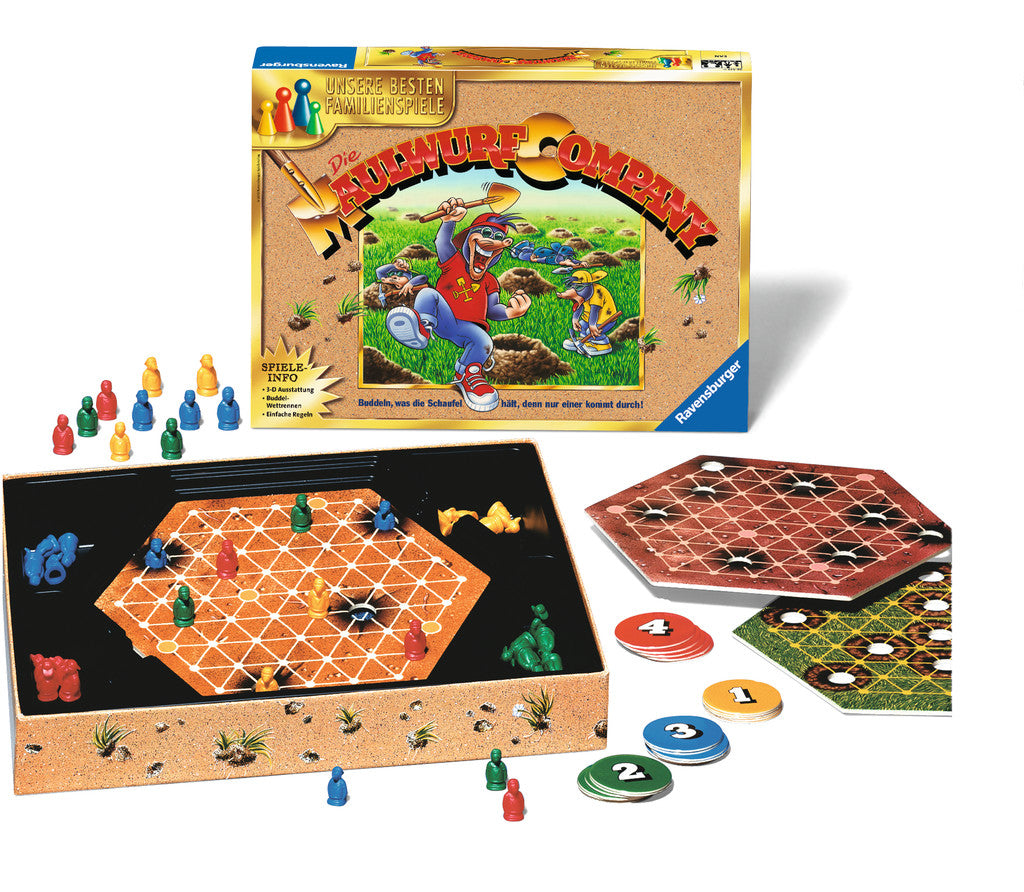 Ravensburger Maulwurf Company – Brettspiel, 2–4 Spieler, ab 8 J., 30 min, DE