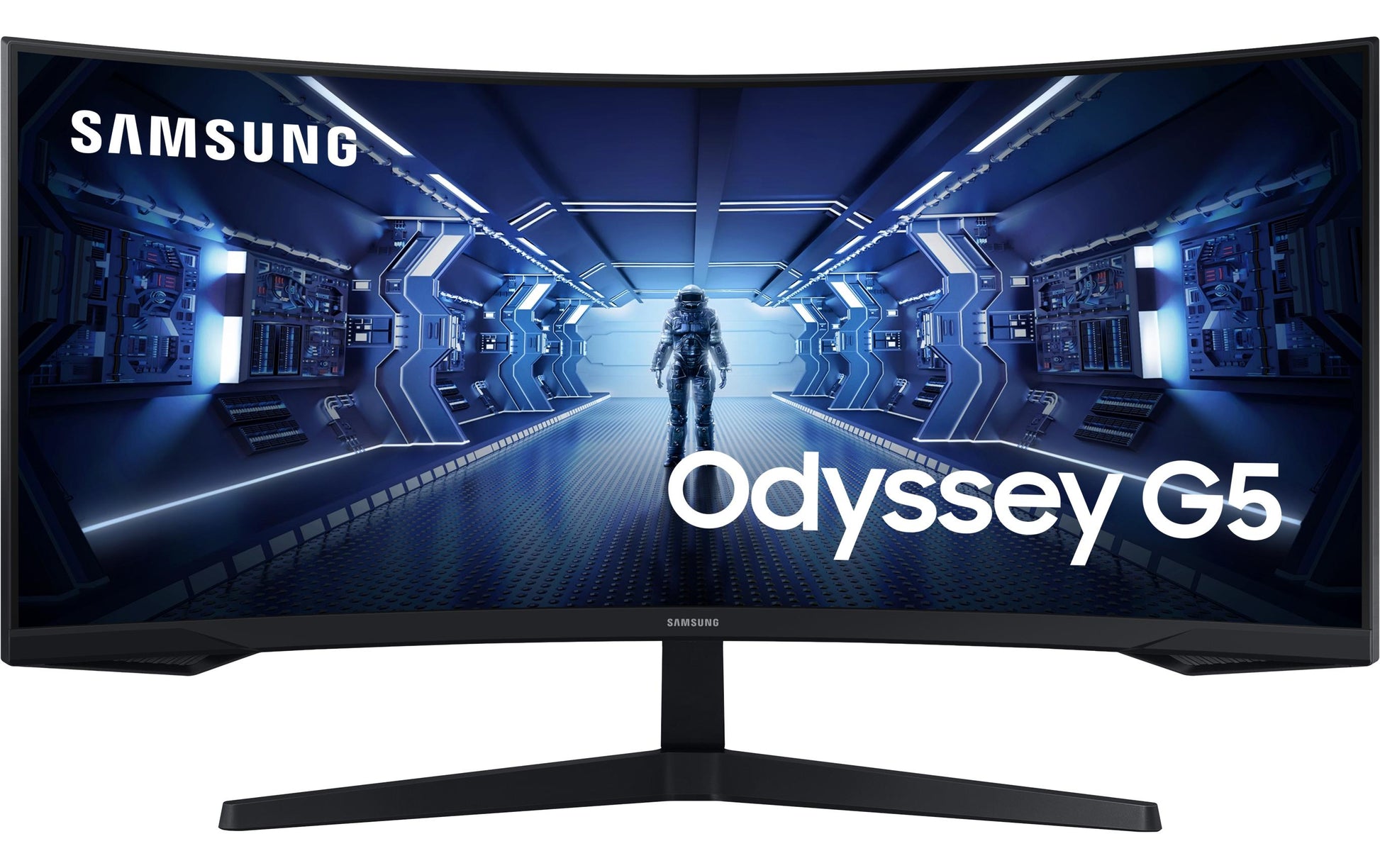Samsung Odyssey G5 G55T – 34" Gebogen 1000R, 3440 × 1440 (UWQHD), VA, 165 Hz, HDR10