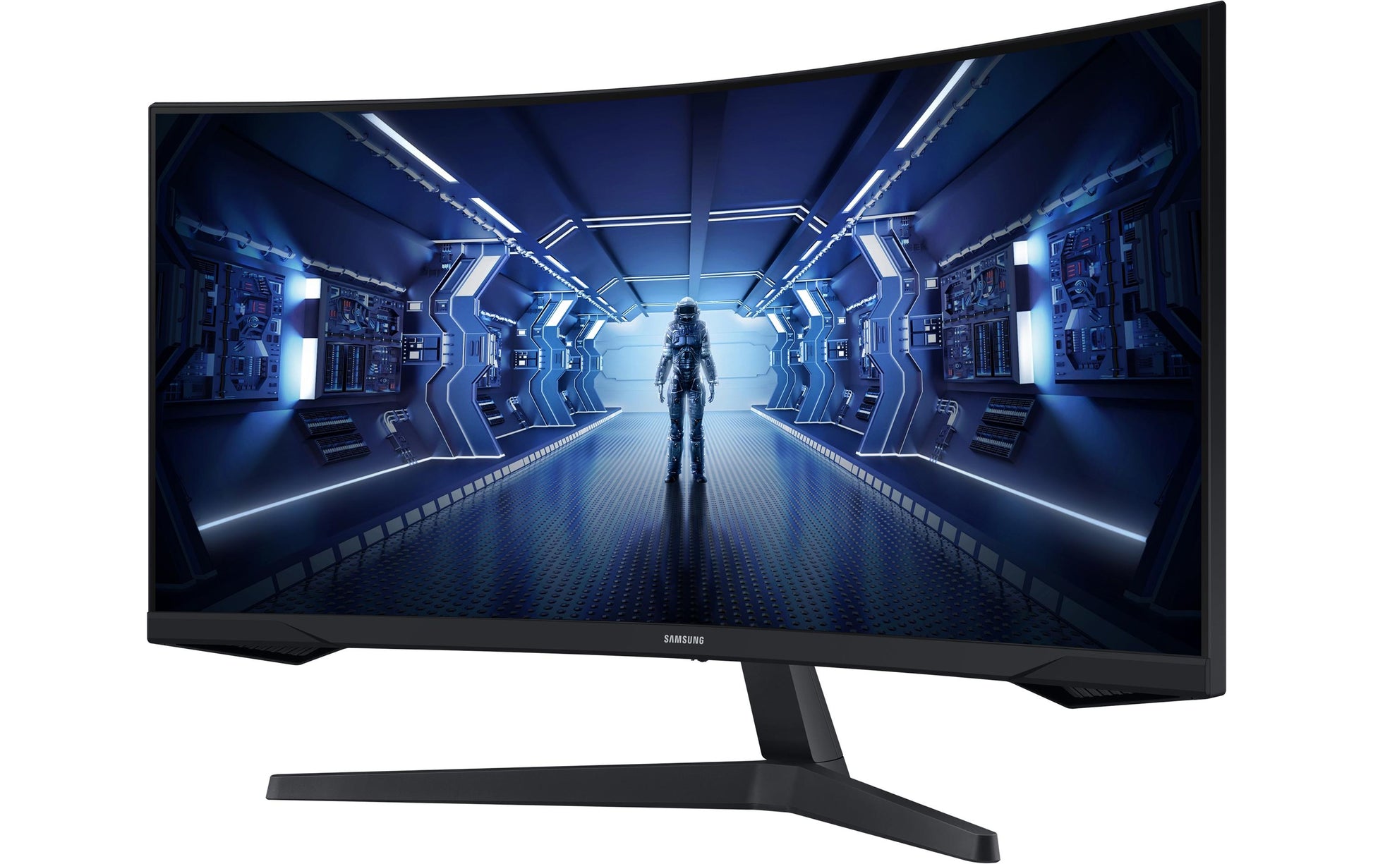 Samsung Odyssey G5 G55T – 34" Gebogen 1000R, 3440 × 1440 (UWQHD), VA, 165 Hz, HDR10