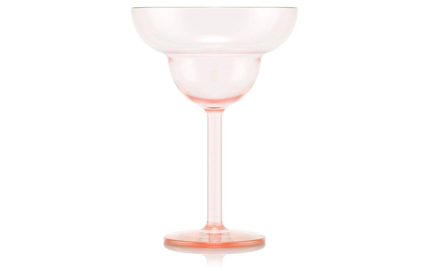 Bodum Margarita-Glas – 4er Set, 250 ml, Ø 11,6 cm, H 16,6 cm, Kunststoff, Rosa, spülmaschinenfest, BPA-frei