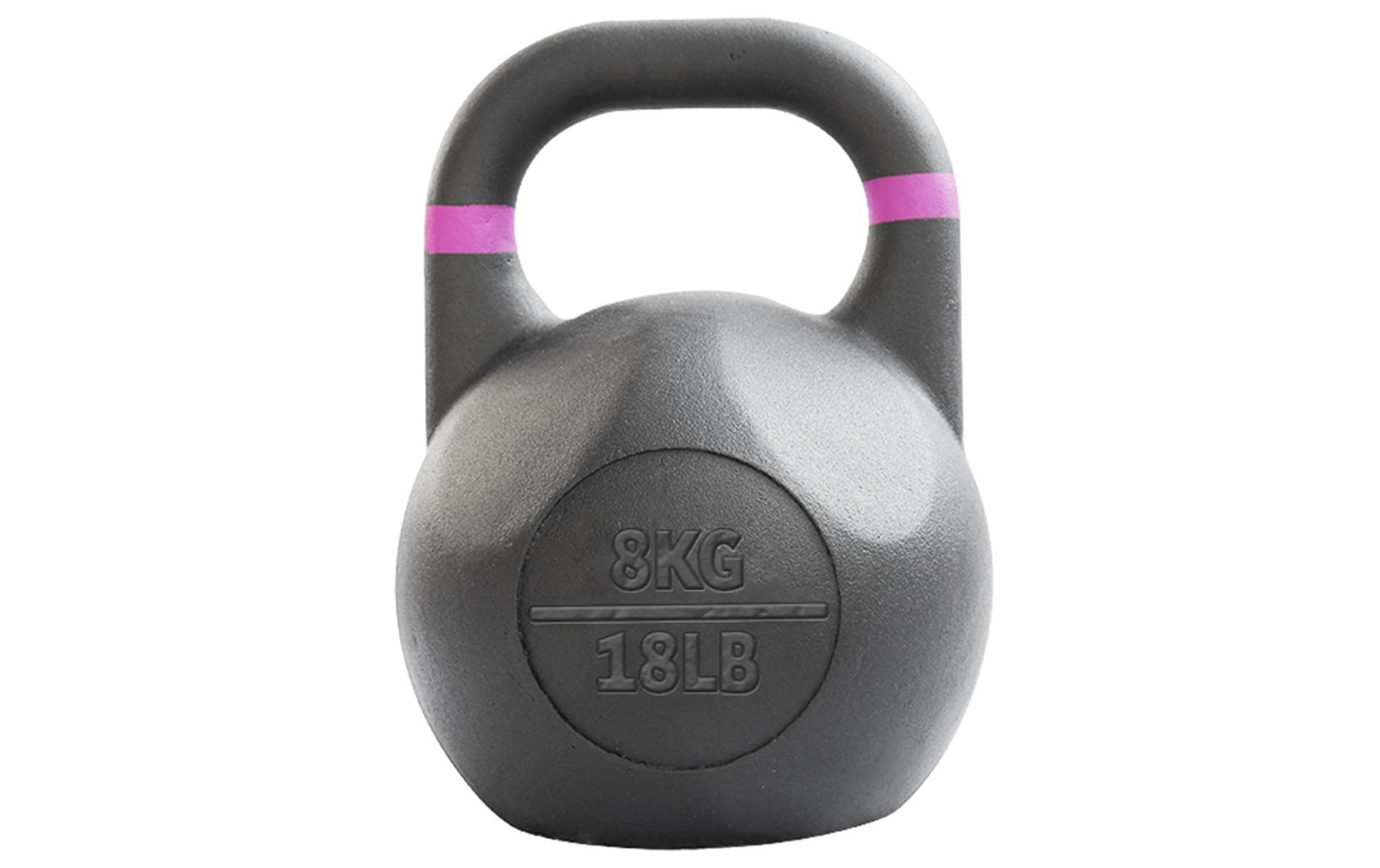 GladiatorFit Kettlebell, 8 kg, Ø 18,5 cm – Schwarz, Stahl (pulverbeschichtet)