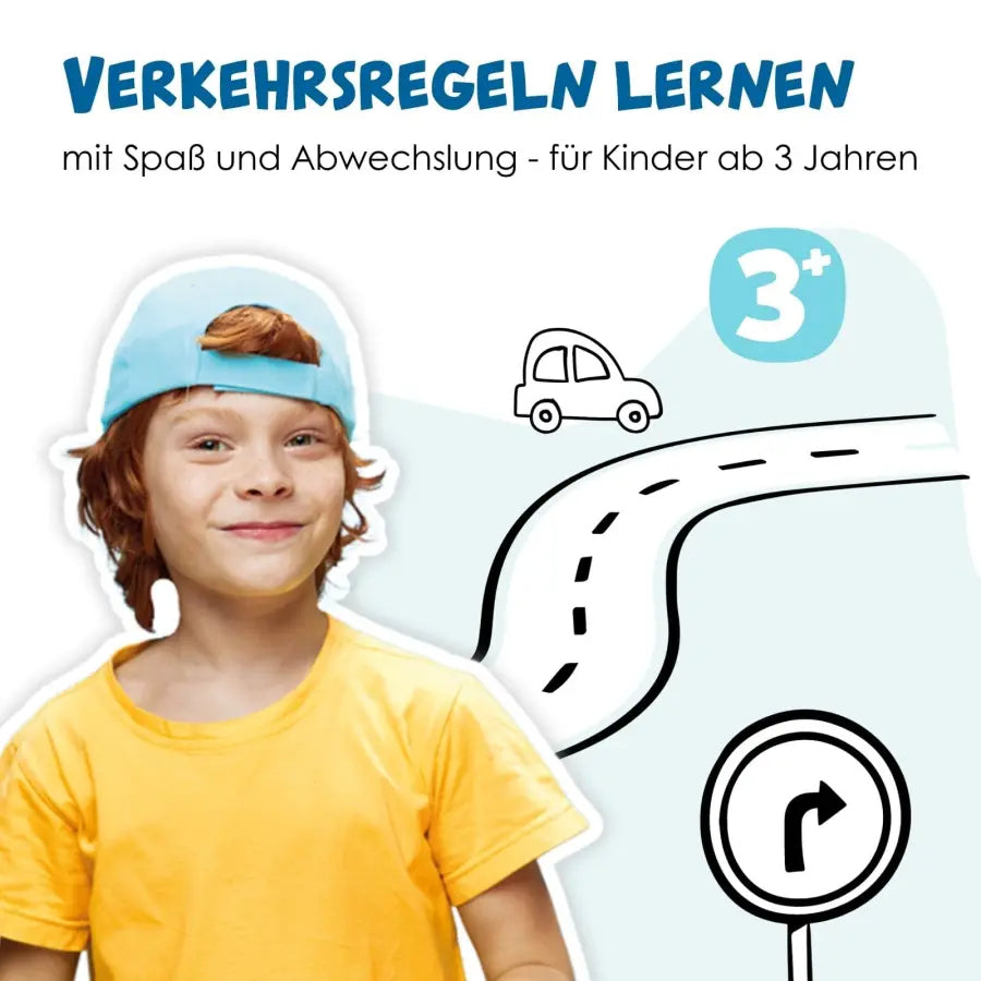 alldoro Verkehrsset – 21-teilig – 75 cm hoch – ab 3 Jahren – mehrfarbig