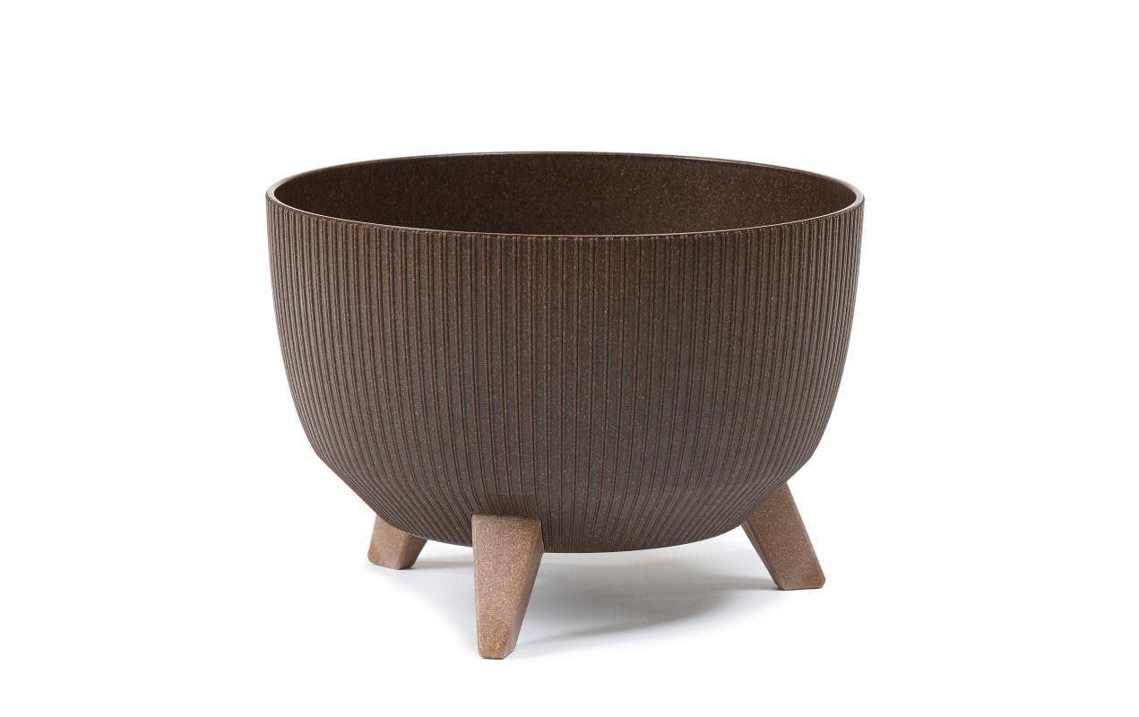 Neogard Blumentopf – Ø 24,2 × 15 cm – Recycling-Kunststoff, Braun