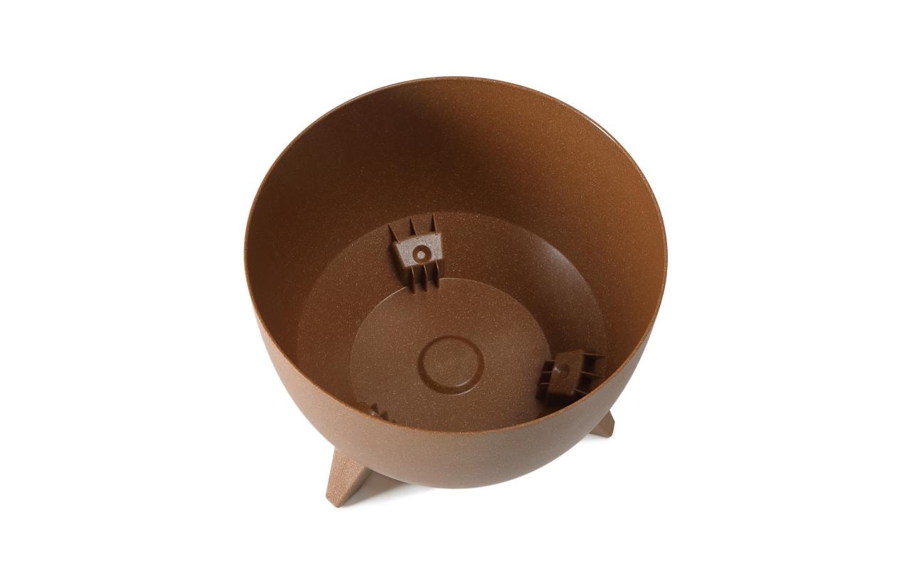 Neogard Blumentopf – Ø 24,2 × 15 cm – Recycling-Kunststoff, Braun