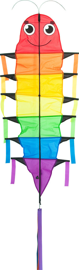 Invento Flapping Willie Worm Lenkdrachen – 48 × 115 cm – 60 m Schnur – ab 5 J. – mehrfarbig