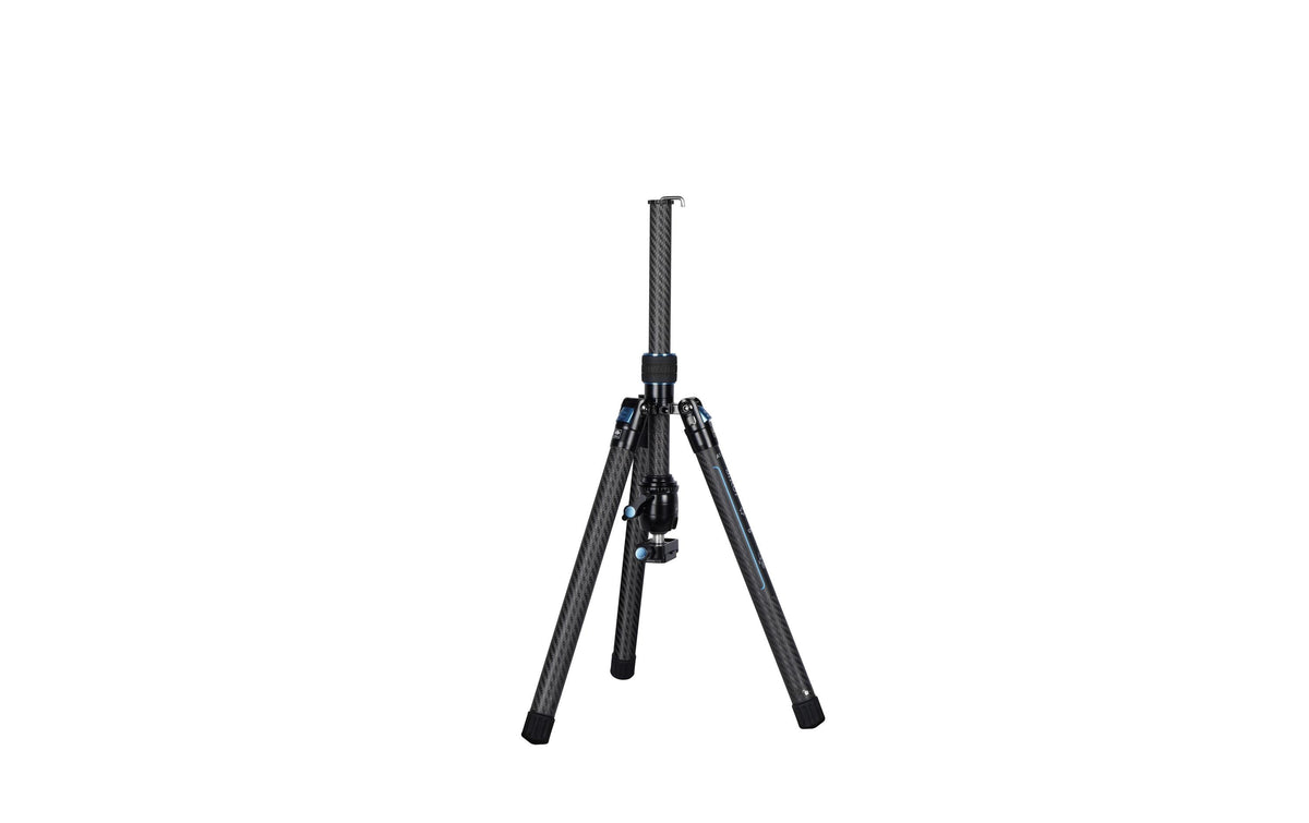 Sirui AT-125+B-00K Stativ – Carbon, 152 cm, 10 kg, 5 Sektionen – 1/4", 3/8"