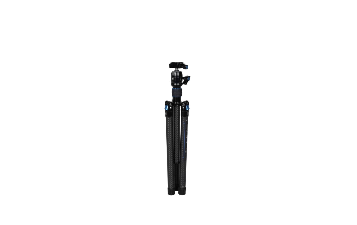 Sirui AT-125+B-00K Stativ – Carbon, 152 cm, 10 kg, 5 Sektionen – 1/4", 3/8"