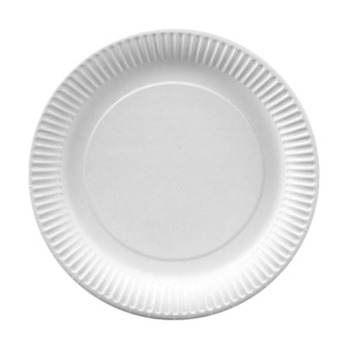 Papstar Teller Pure, Papier/Karton, rund – Ø 23 cm – weiss – FSC – 100 Stk.