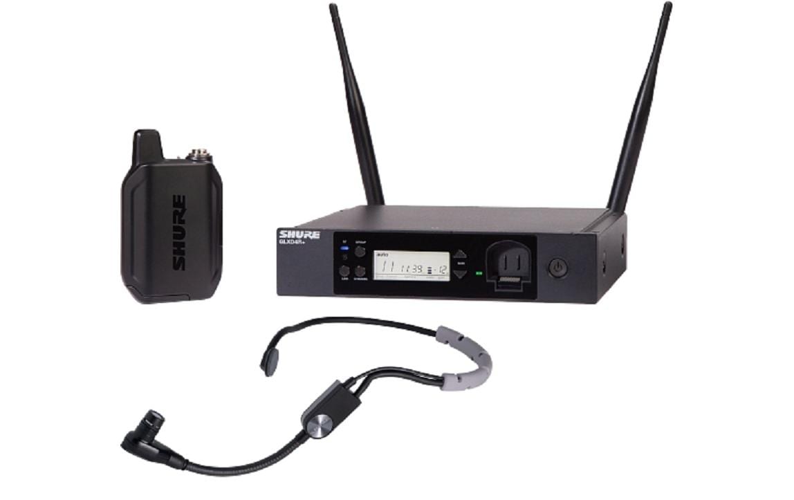 Shure GLXD14R+E/SM35-Z4 Headset-Mikrofonsystem – XLR, 6,35 mm Klinke, Mini-XLR, Kabellos (5725–5875 MHz), Niere