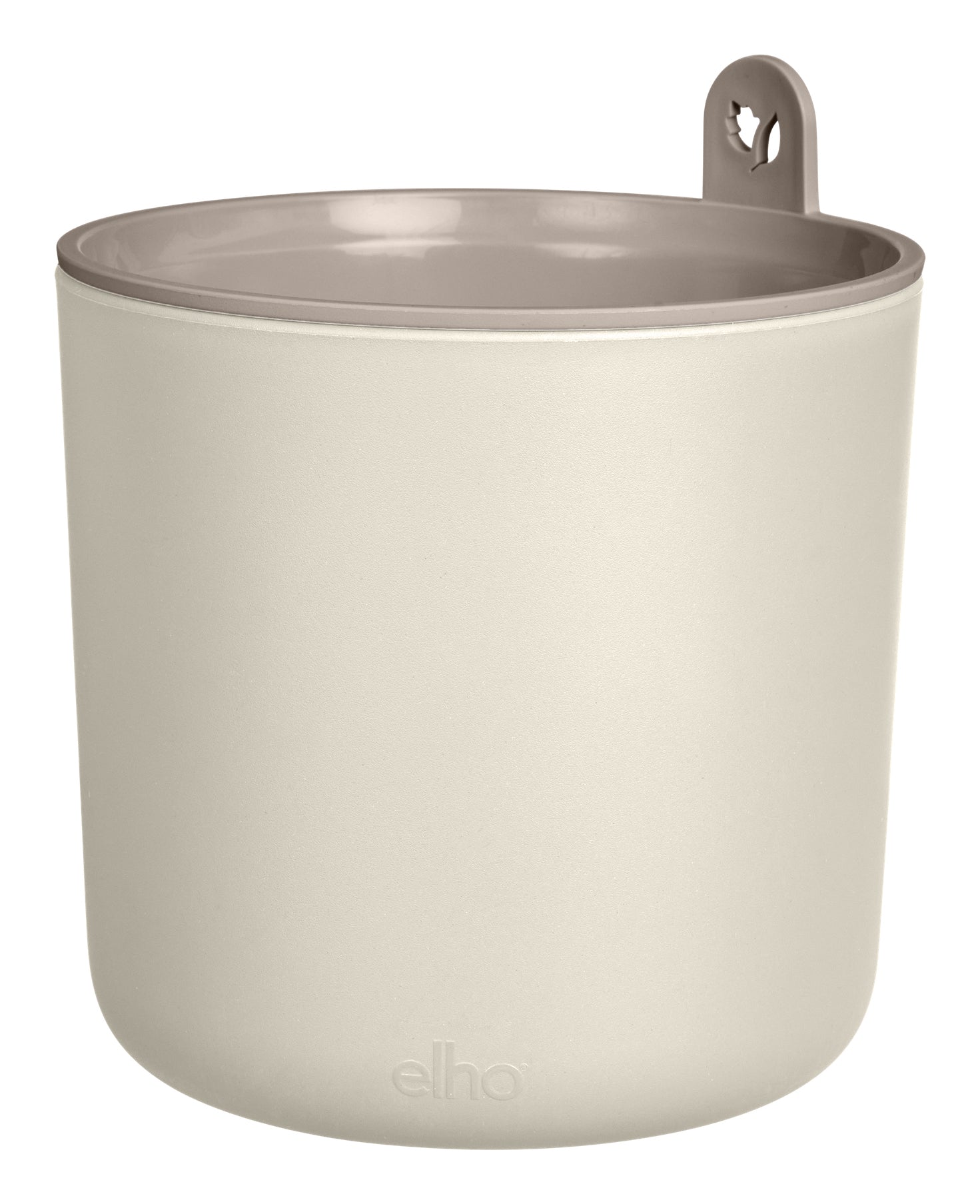 Elho Happy Herbs Pflanztopf – Ø 15 × 17 cm – Recycling-Kunststoff, Weiss
