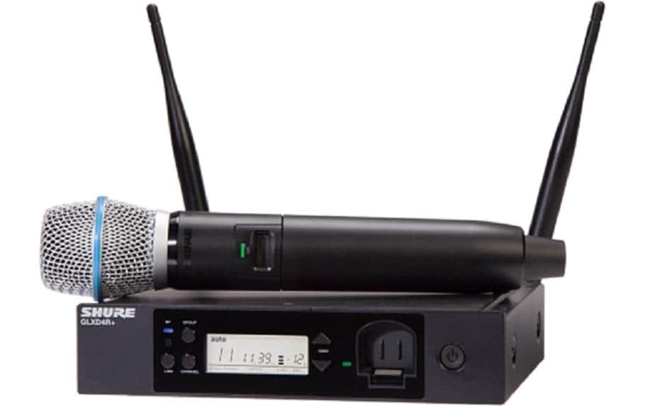 Shure GLXD24R+E/BETA 87A – Bühnenmikrofon – XLR, 6,35 mm Klinke, Kabellos, Superniere, 2400–5800 MHz
