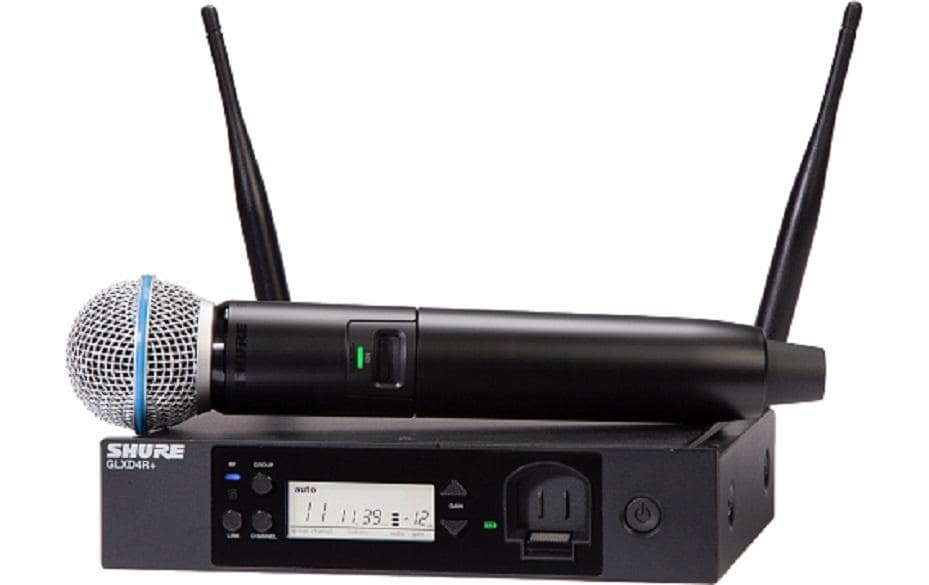 Shure GLXD24R+E/B58-Z4 Bühnenmikrofon – XLR/6,35 mm Klinke, Kabellos (5725–5875 MHz), Superniere