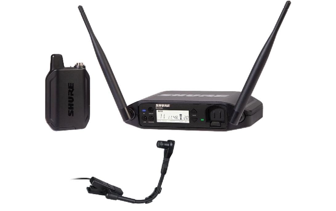 Shure GLXD14+E/B98-Z4 Headsetmikrofon – XLR, Kabellos (UHF), Superniere, 50–20'000 Hz