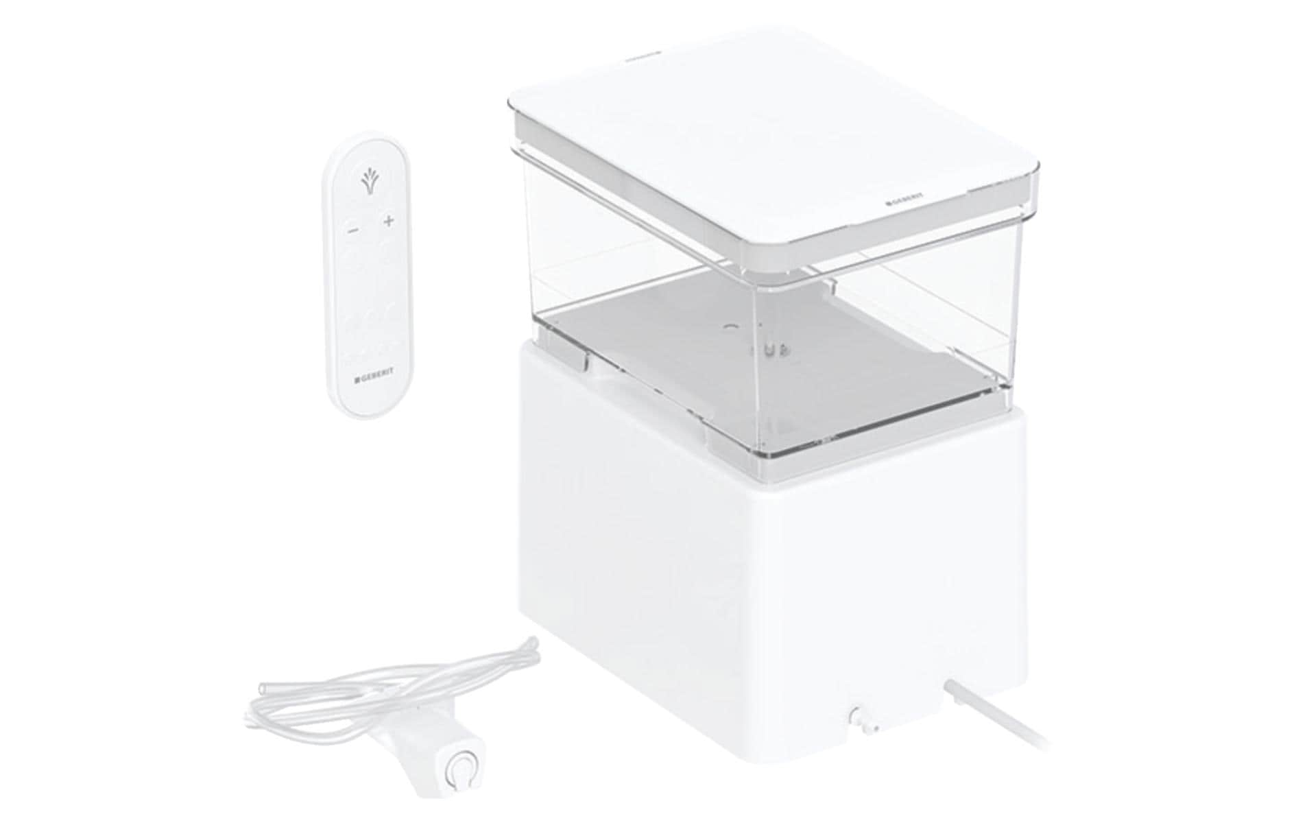 Geberit AquaClean Cama – Dusch-WC – Kunststoff, Weiss, bodenstehend, Temperaturbegrenzer, 26 × 18 × 30 cm