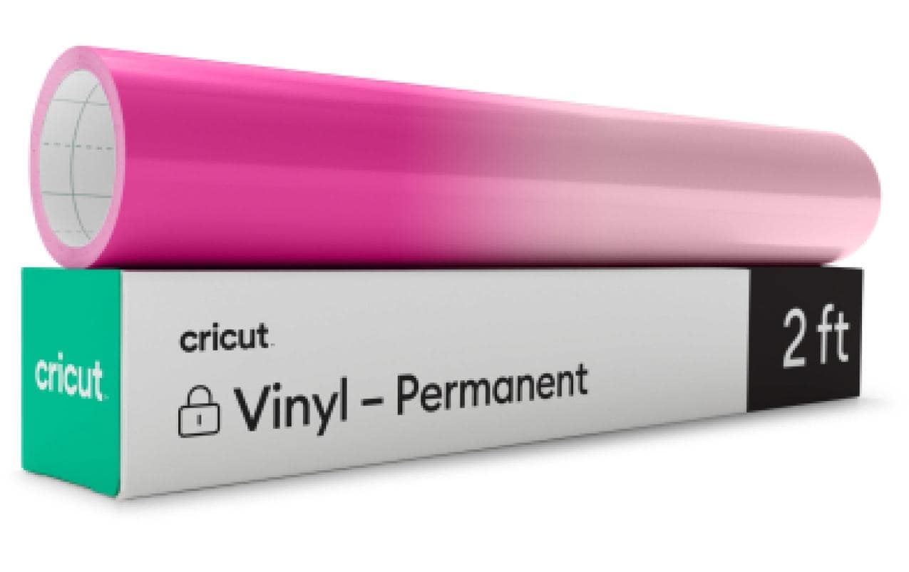 Cricut Glänzende Vinylfolie – Magenta/Hellrosa – 30,0 × 60,0 cm – für Cricut Schneideplotter