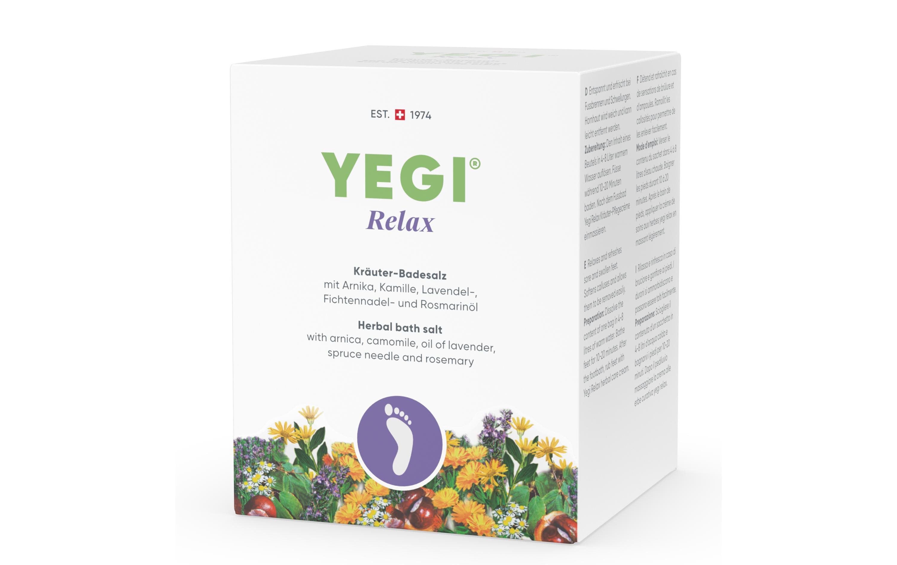 Yegi Fussbad-Salz – Kräuter Relax – 400 g