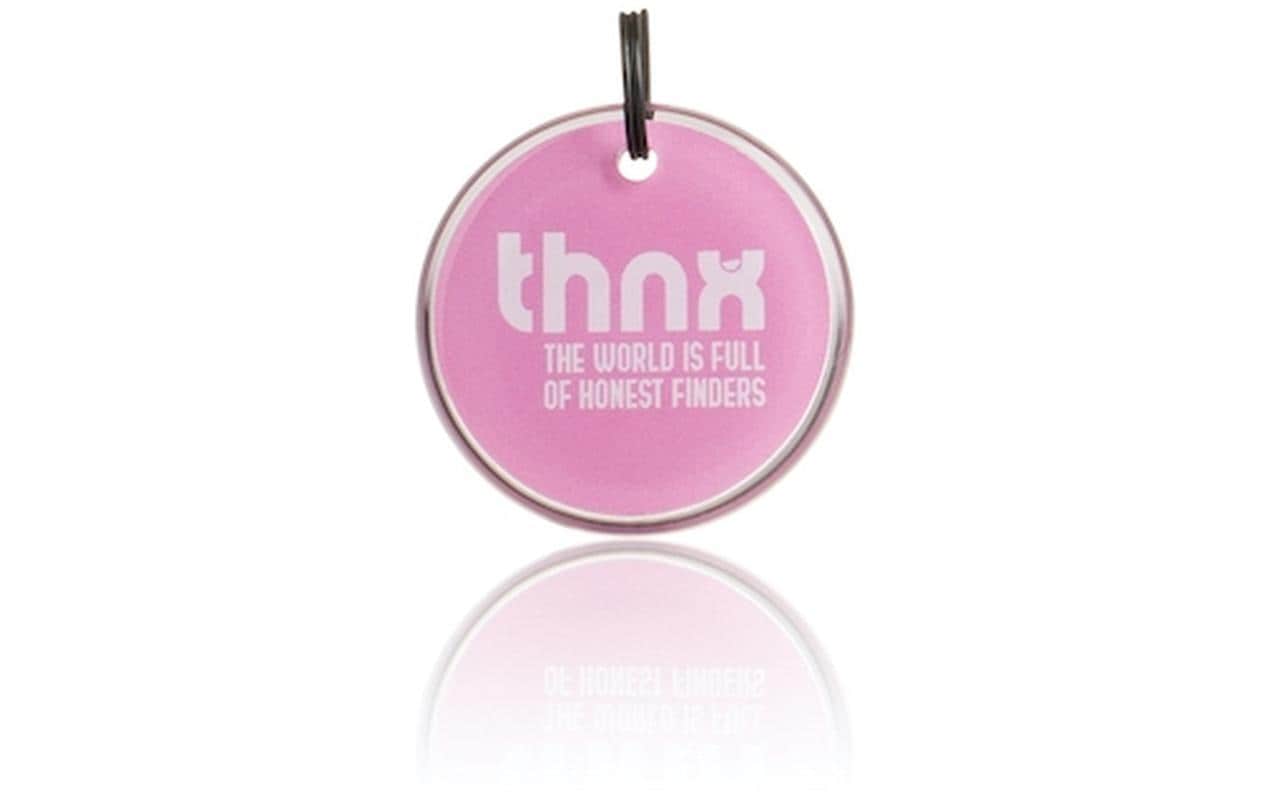 Thnxtags Tag M – Bluetooth-Tracker – für Thnx Tags App – Pink