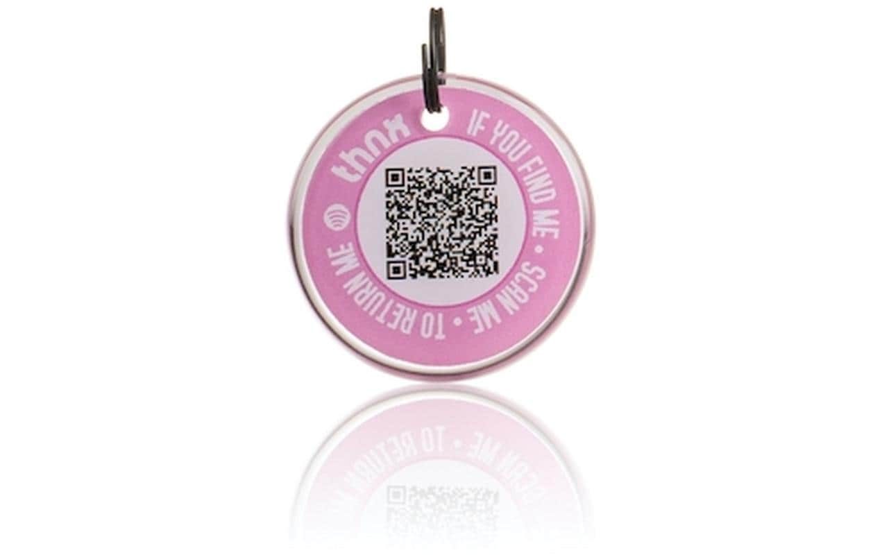 Thnxtags Tag M – Bluetooth-Tracker – für Thnx Tags App – Pink