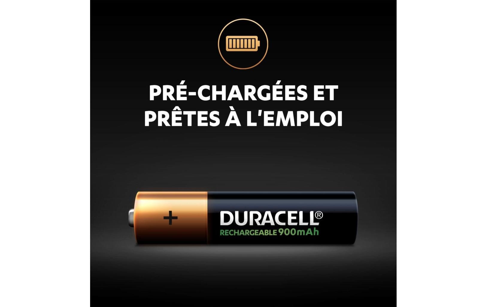 Duracell AAA Akkus – NiMH, 800 mAh, 1,2 V – 2 Stk.
