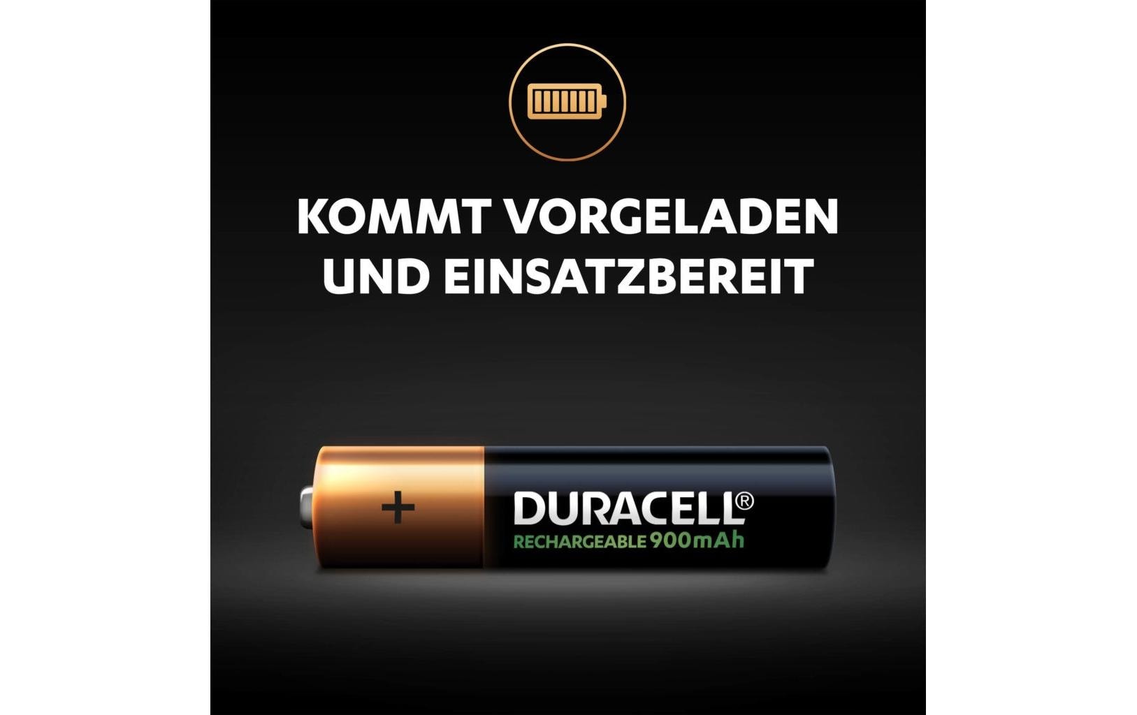 Duracell AAA Akkus – NiMH, 800 mAh, 1,2 V – 2 Stk.