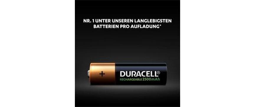 Duracell Akku 1,2 V 2500 mAh 3,00 Wh Ni-MH