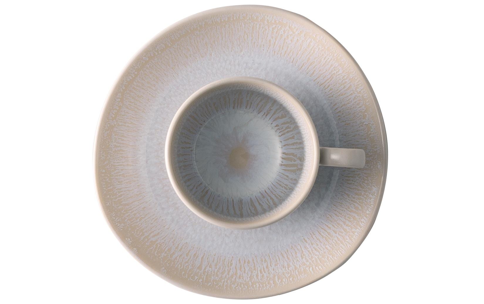 Sola Kaffeetassen – 8-teiliges Set, 220 ml, Ø 15,5 cm, Keramik, Hellgrau, spülmaschinenfest, mikrowellengeeignet
